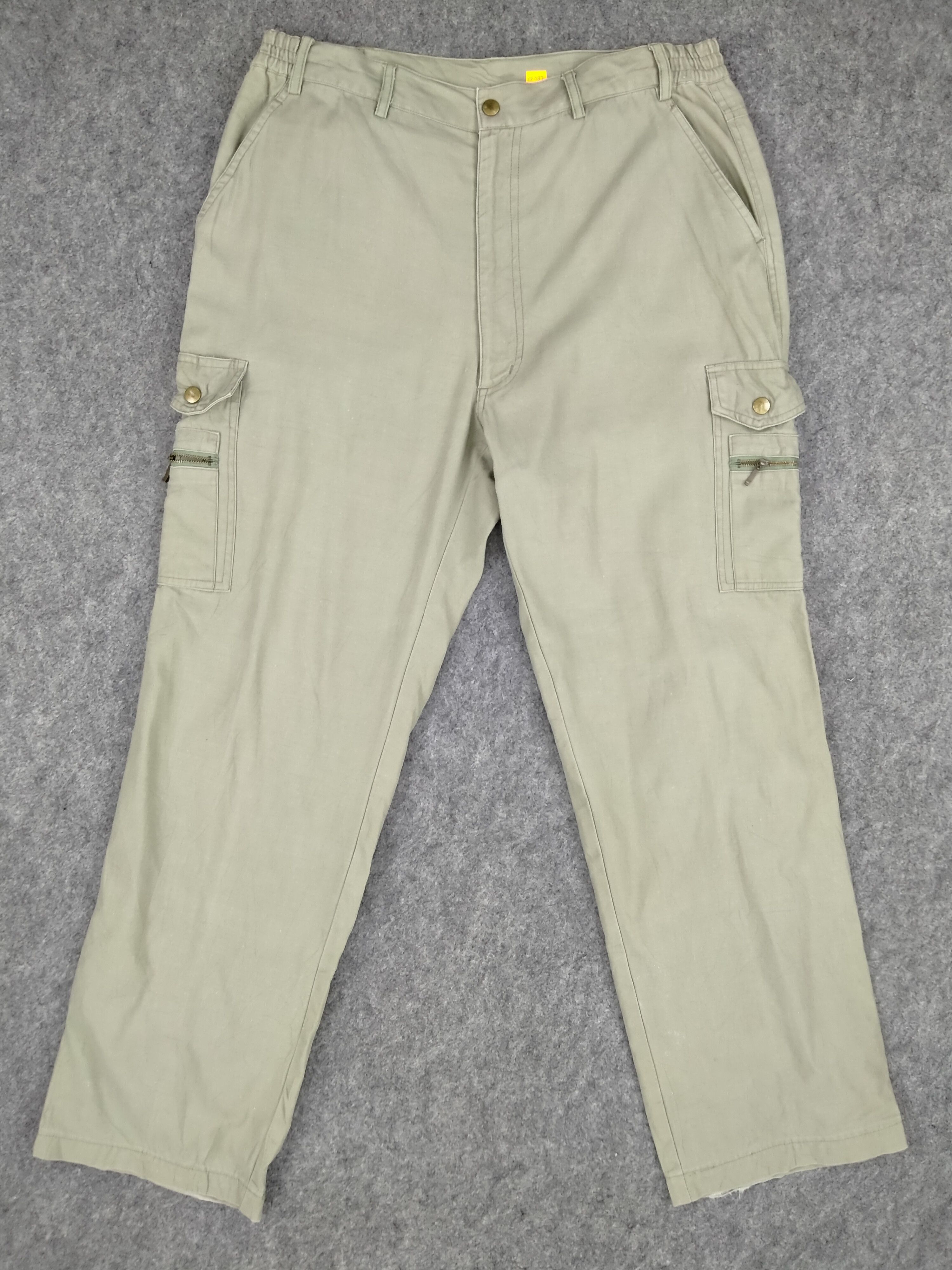 Japanese Brand Elastic/Drawstring Waist Japanese Brand Cargo 33x30 -CP087 Size US 33 - 1 Thumbnail