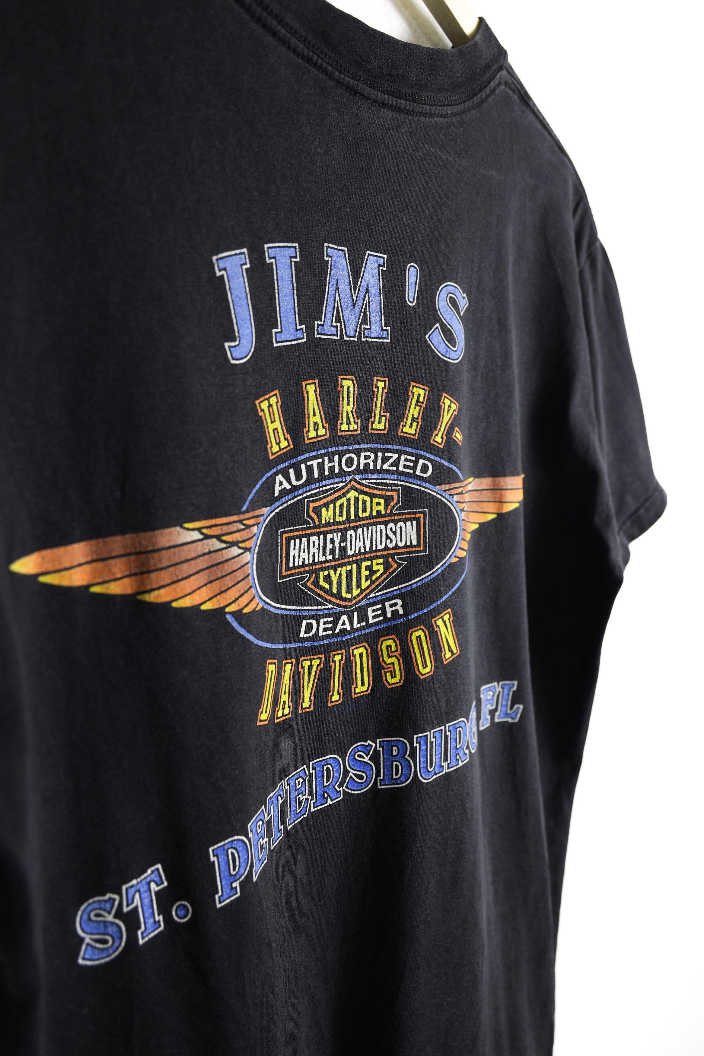 Harley Davidson × West Coast Choppers Vintage Harley Davidson Jim's St.Petersburg Graphic Tee Size US L / EU 52-54 / 3 - 9 Thumbnail