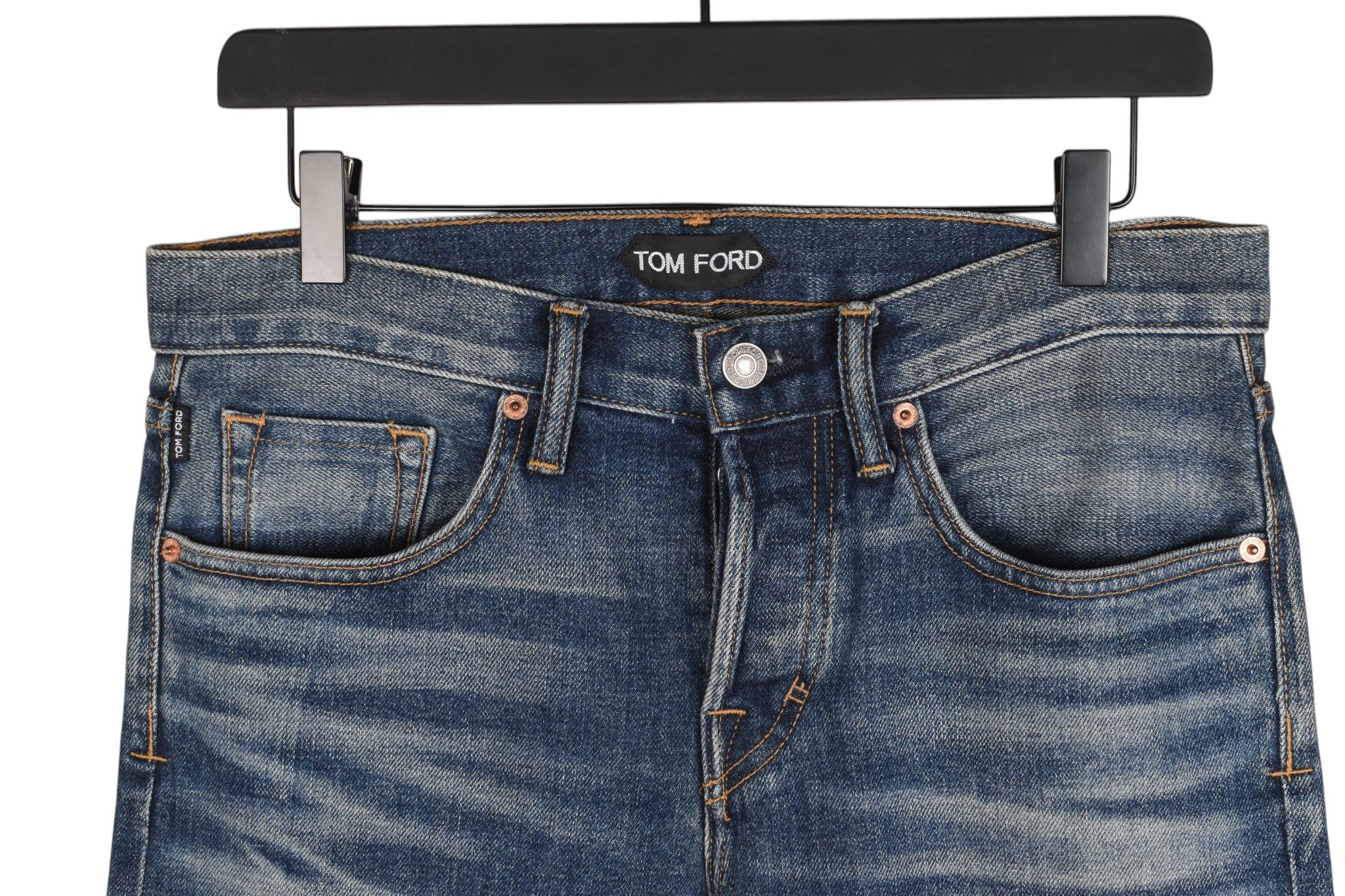 Tom Ford Tom Ford Selvage Selvedge Men Slim Fit Stretch Jeans Size US 30 / EU 46 - 5 Thumbnail
