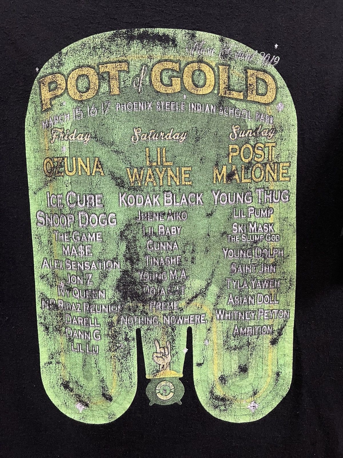 Band Tees Pot Of Gold 2019 Music Festival🔥🔥🔥 Size US L / EU 52-54 / 3 - 10 Thumbnail
