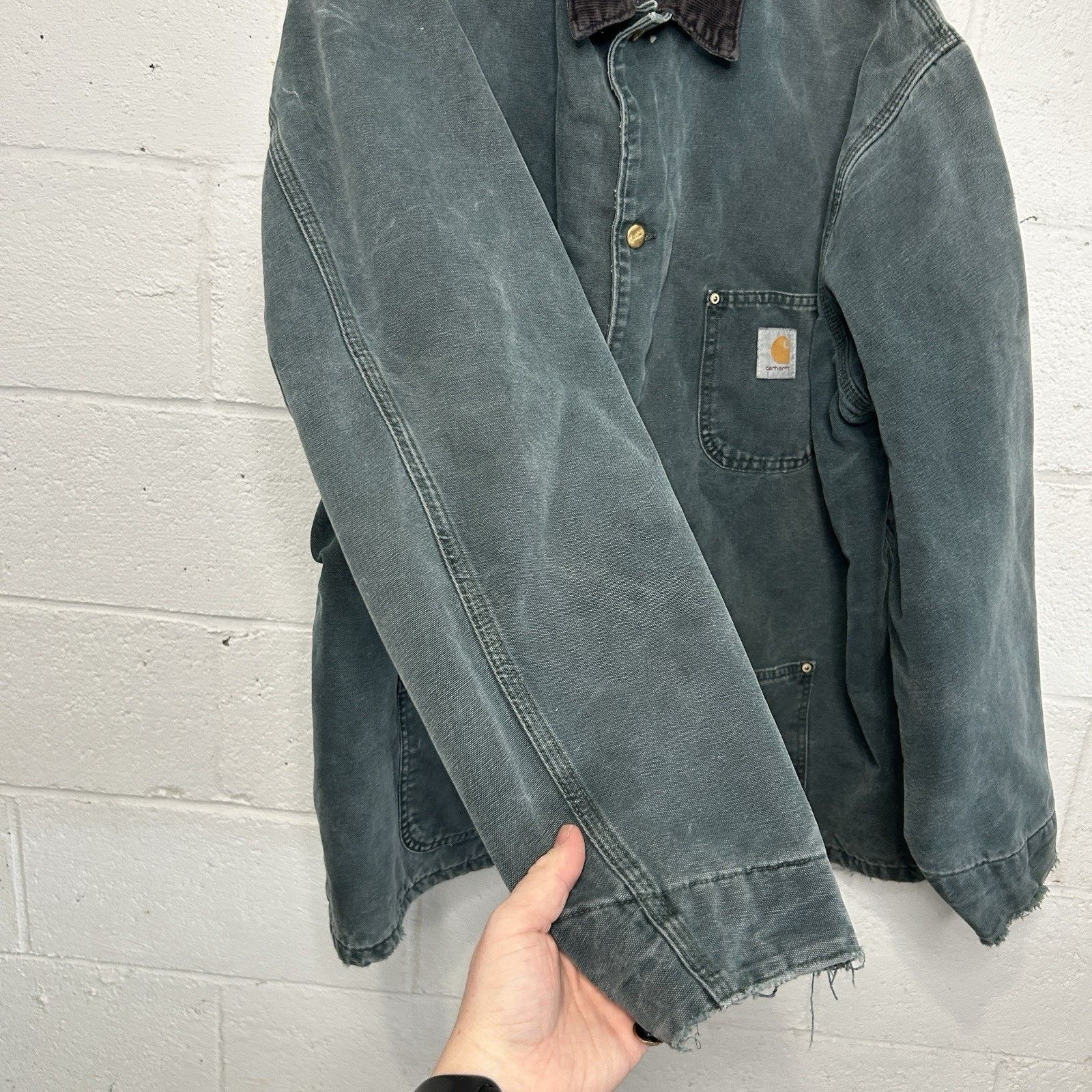 Carhartt Vintage Carhartt Blanket-Lined Chore Coat “Hunter Green” Size US XL / EU 56 / 4 - 7 Thumbnail