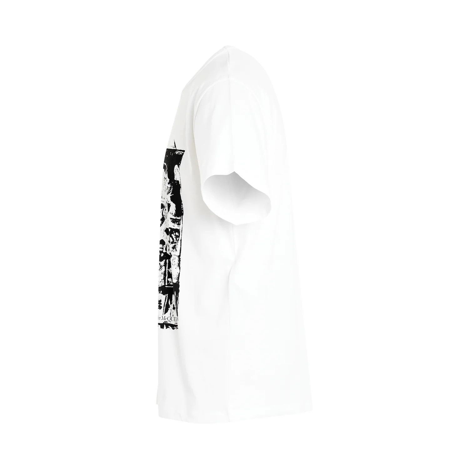 Alexander McQueen o1mris0824 T-Shirt in Black & White Size US M / EU 48-50 / 2 - 3 Thumbnail