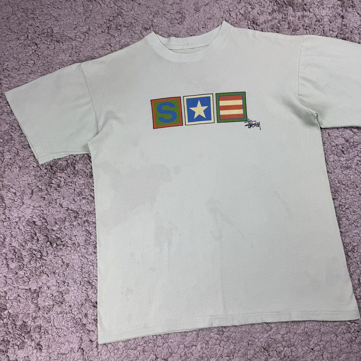 Stussy Vintage 90s Stussy Star Box T-shirt Size US L / EU 52-54 / 3 - 3 Thumbnail