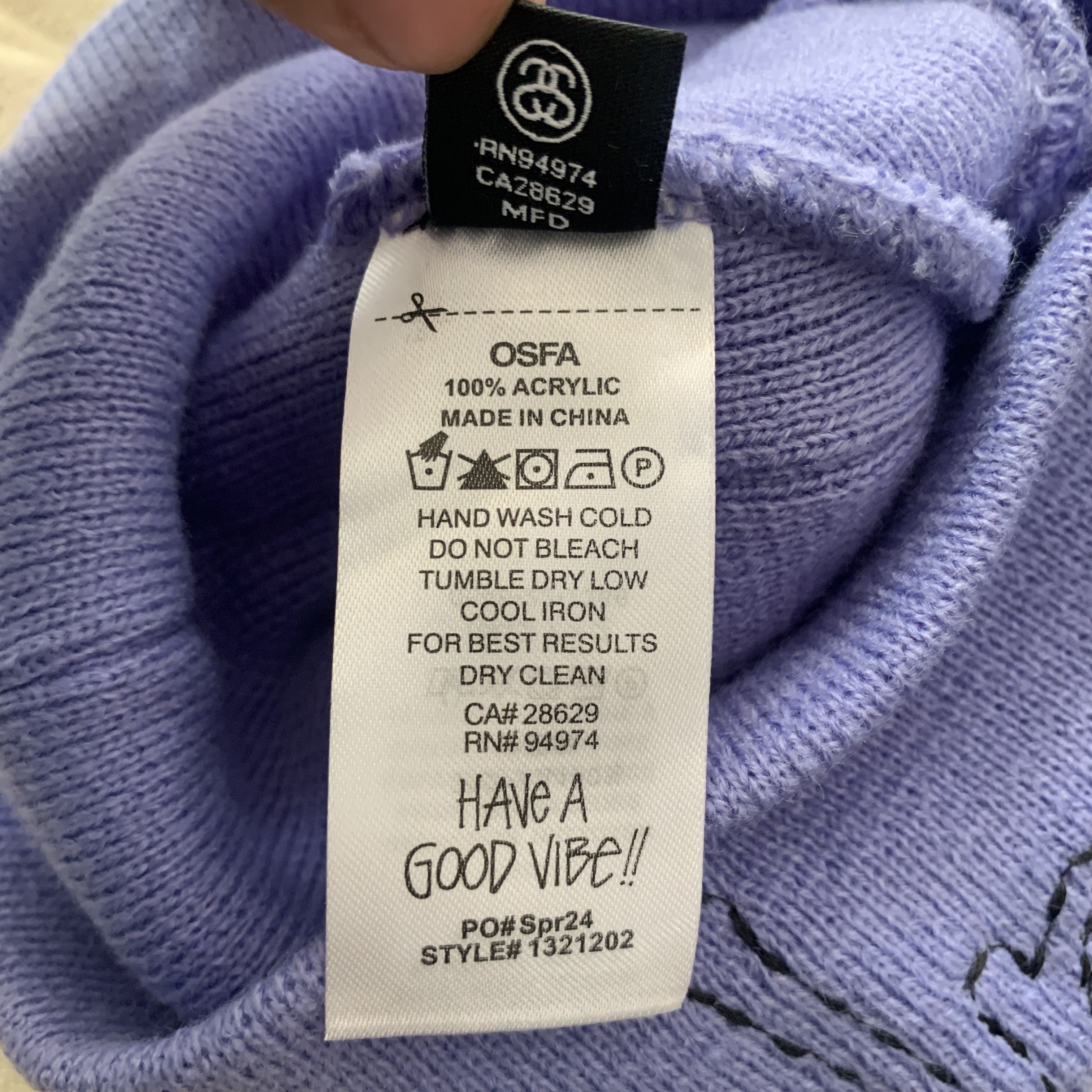 Stussy × Vintage Stussy Stitch Basic Logo Skullcap Size ONE SIZE - 4 Thumbnail