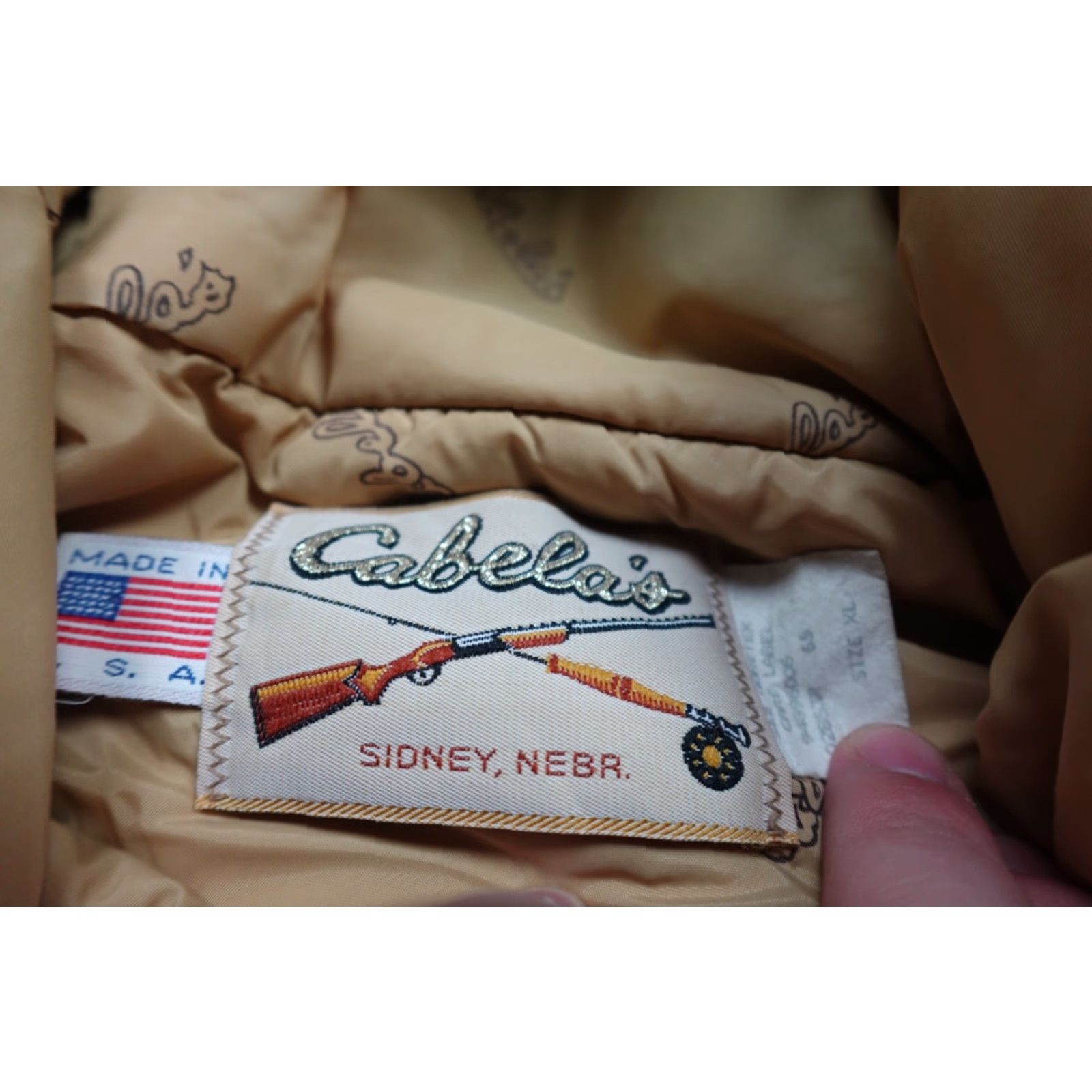 Vintage Cabela's Jacket Camouflage Brown Hooded Puffer USA USA Logo Long Size L Men's Jacket Therma Thinsulate Goretex Vintage Size US L / EU 52-54 / 3 - 3 Thumbnail