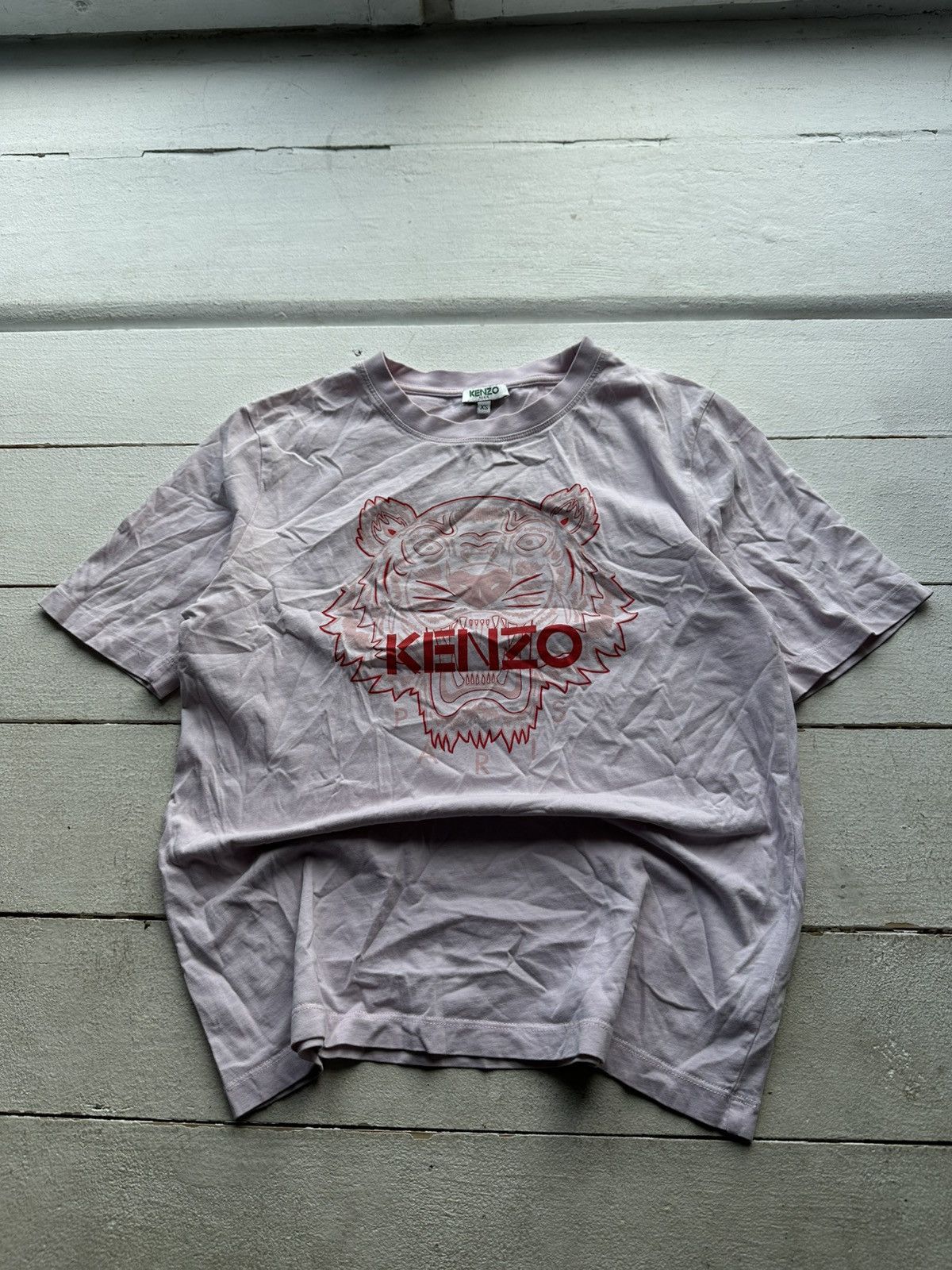 Kenzo 🚨AVANT-GARDE KENZO T SHIRT WOMEN Y2k BIG LOGO Size XS / US 0-2 / IT 36-38 - 1 Thumbnail