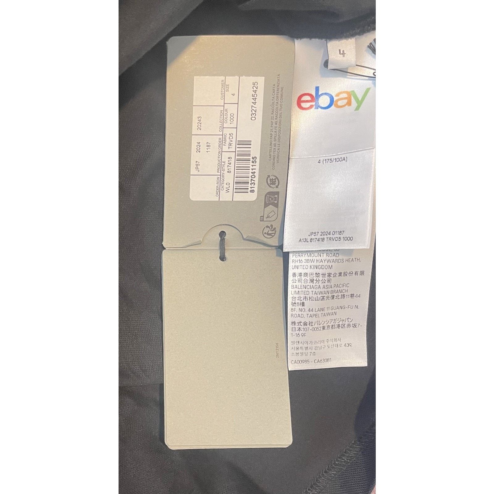 Balenciaga $1.295 NWT Balenciaga eBay Polo Black Oversized Collab L Size US L / EU 52-54 / 3 - 10 Thumbnail