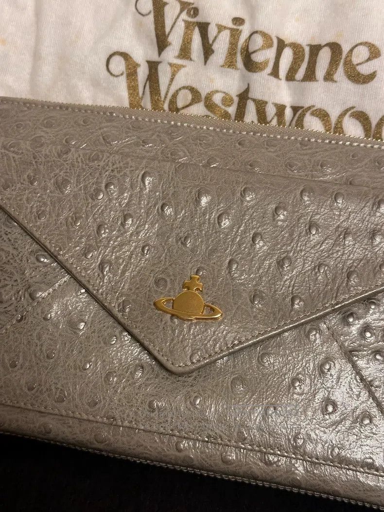 Vivienne Westwood Vivienne Westwood size os Saturn elephant gray ostrich skin Size ONE SIZE - 2 Thumbnail
