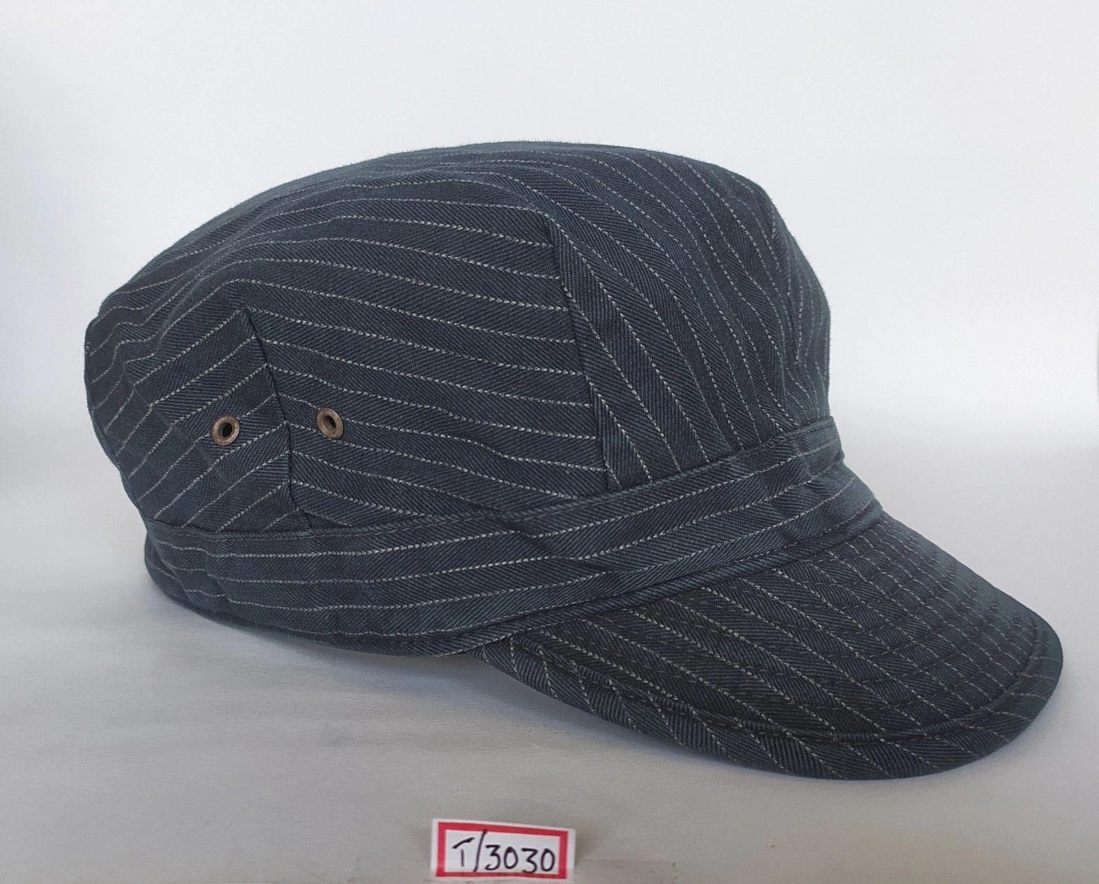 RRL Ralph Lauren DOUBLE RL Striped Jaspé Twill Cap T/3030 Size ONE SIZE - 9 Thumbnail