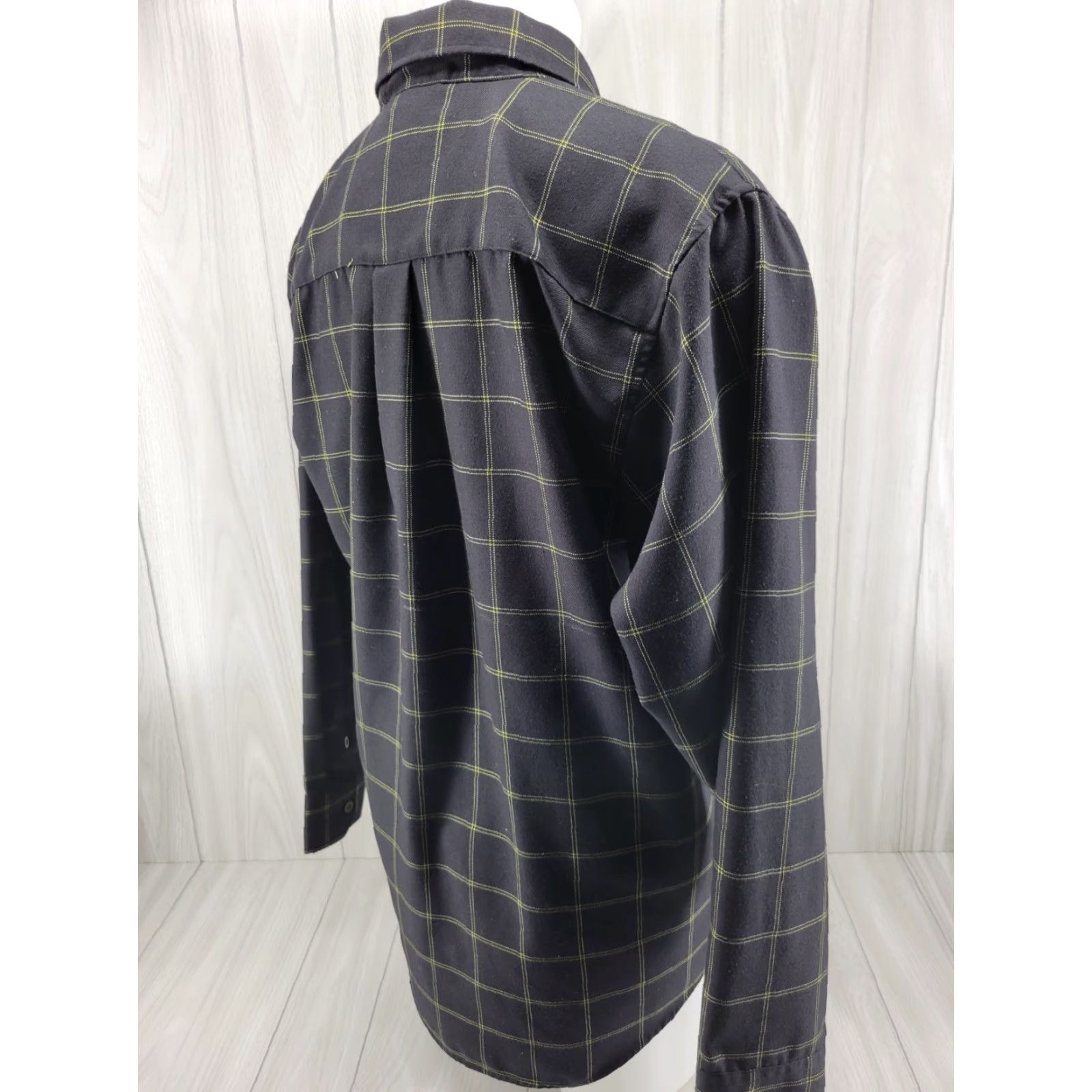 Vintage Dixxon Flannel Stay Gold Mens XL Black Gold Plaid Pearl Snap Long Sleeve Shirt Size US XL / EU 56 / 4 - 5 Thumbnail