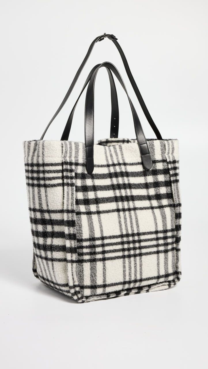 JW Anderson J.W. Anderson Belt Checked Tote Bag Size ONE SIZE - 4 Thumbnail