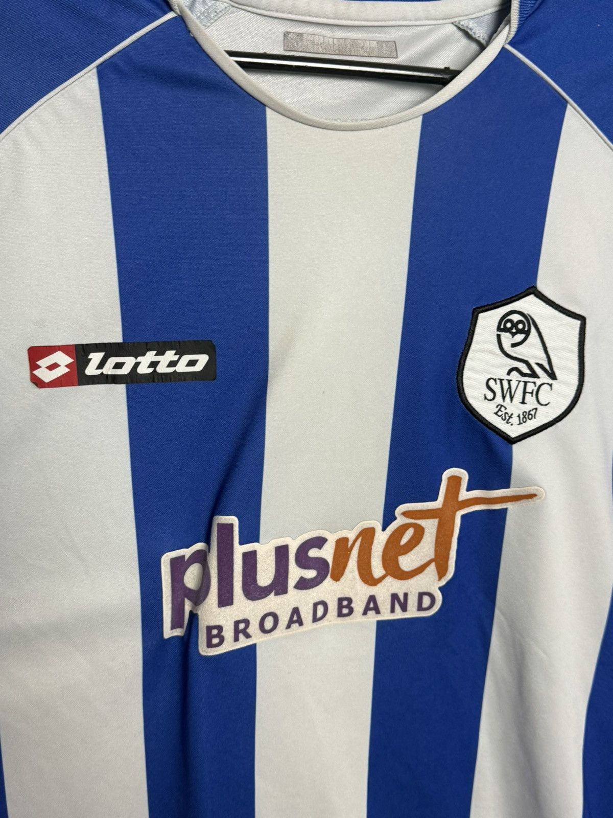 Lotto Sport Sheffield Wednesday 07/08 Home Football Jersey Size US M / EU 48-50 / 2 - 3 Thumbnail