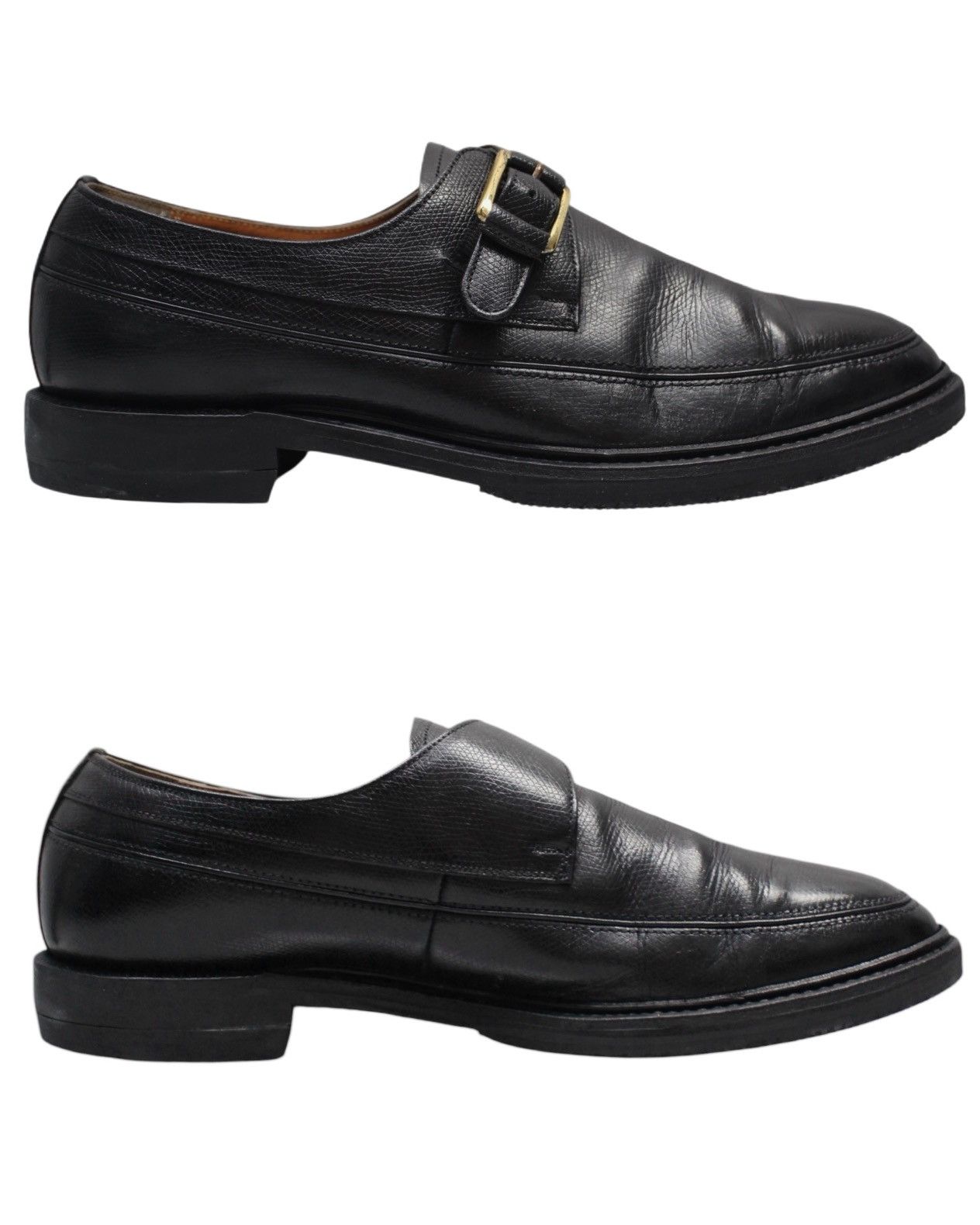 Japanese Brand × REGAL × Vintage 1990S REGAL IMPERIAL GRADE BLACK MONK STRAP SHOES Size US 8 / EU 41 - 1 Thumbnail