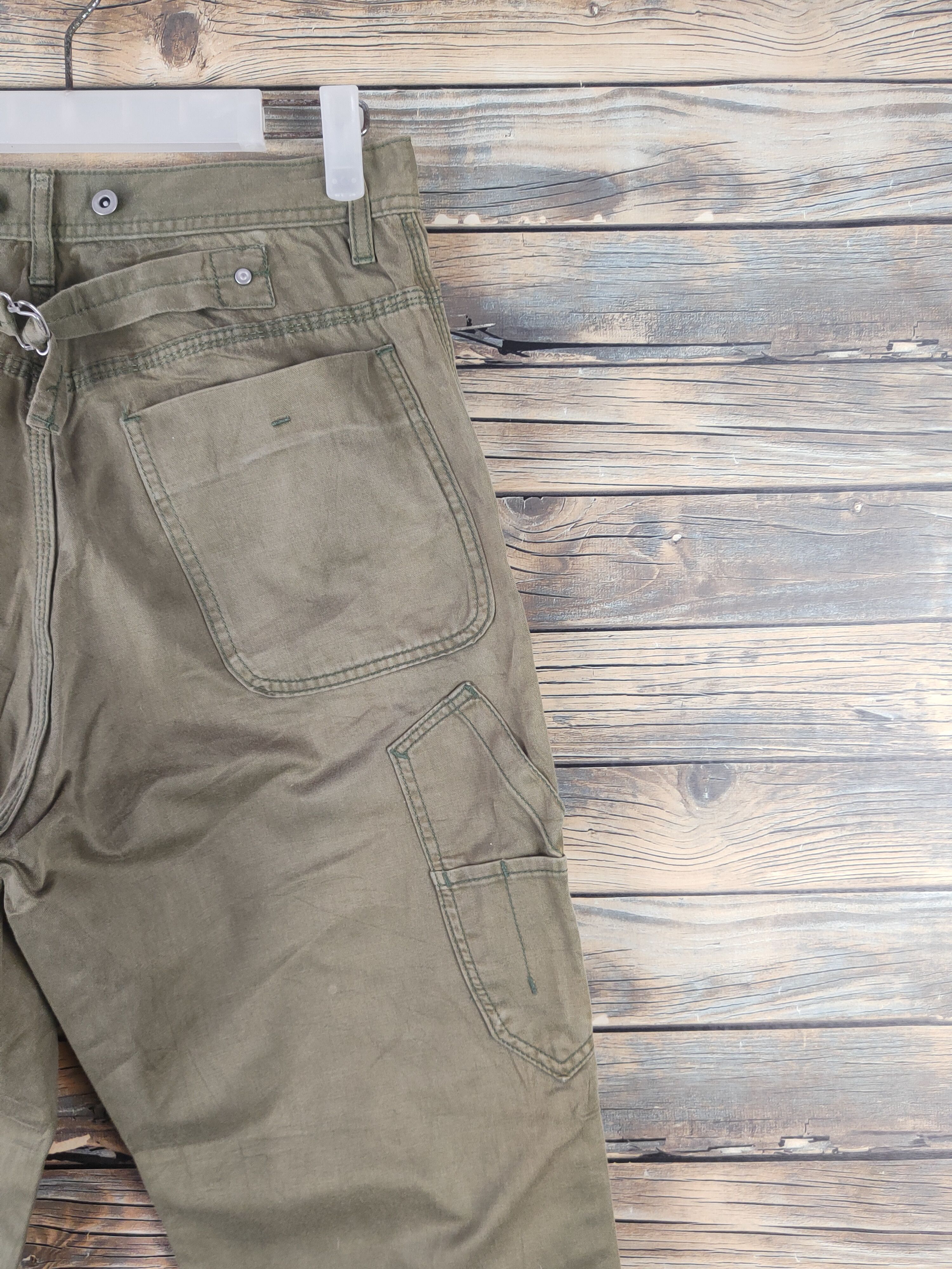 RAGEBLUE DL Rageblue Olive Faded Multipocket Cargo Pants #46-255T Size US 29 - 10 Thumbnail