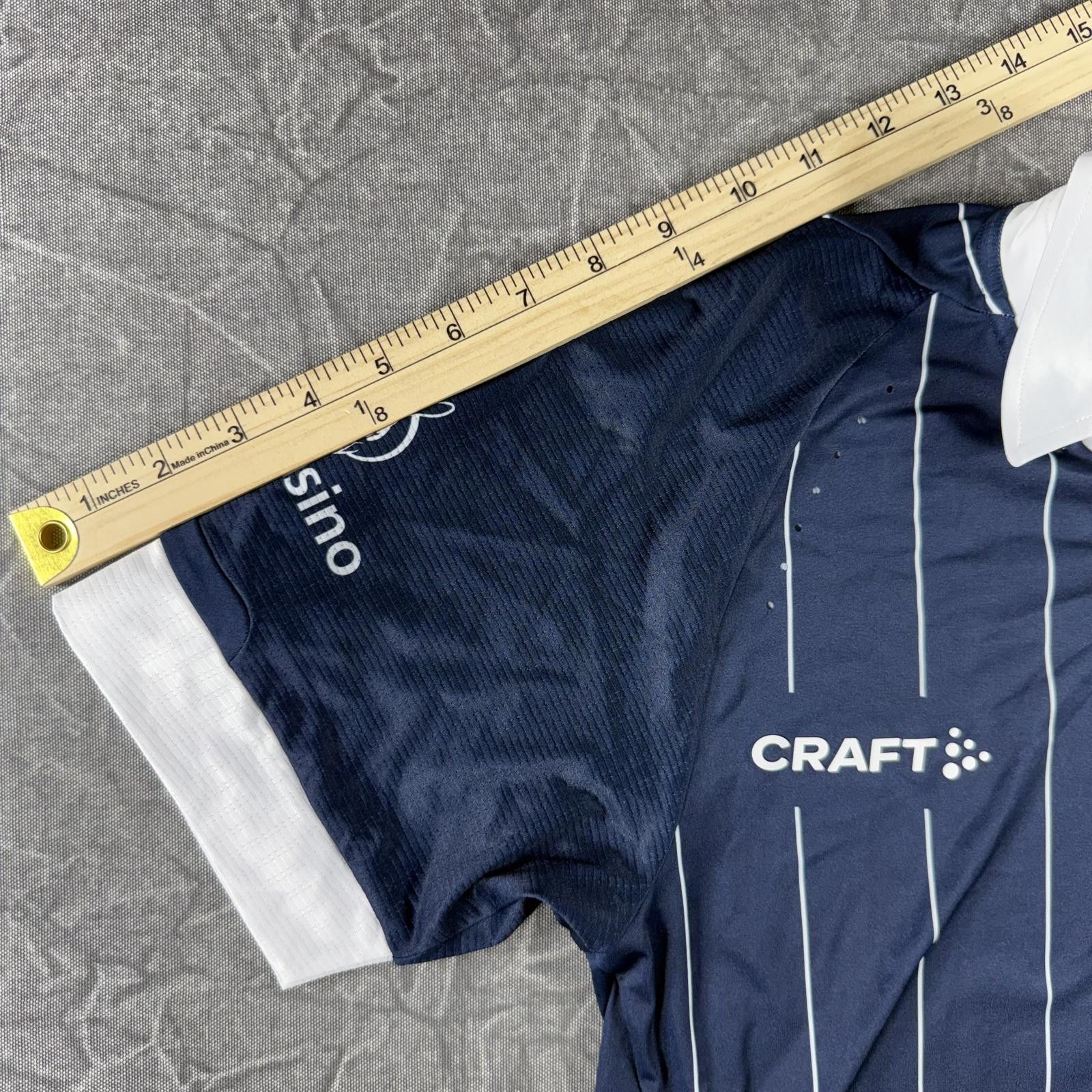 Levi's Made & Crafted Craft FC Luzern Polo Men's S Blue White Jersey Suisse Size US S / EU 44-46 / 1 - 5 Thumbnail
