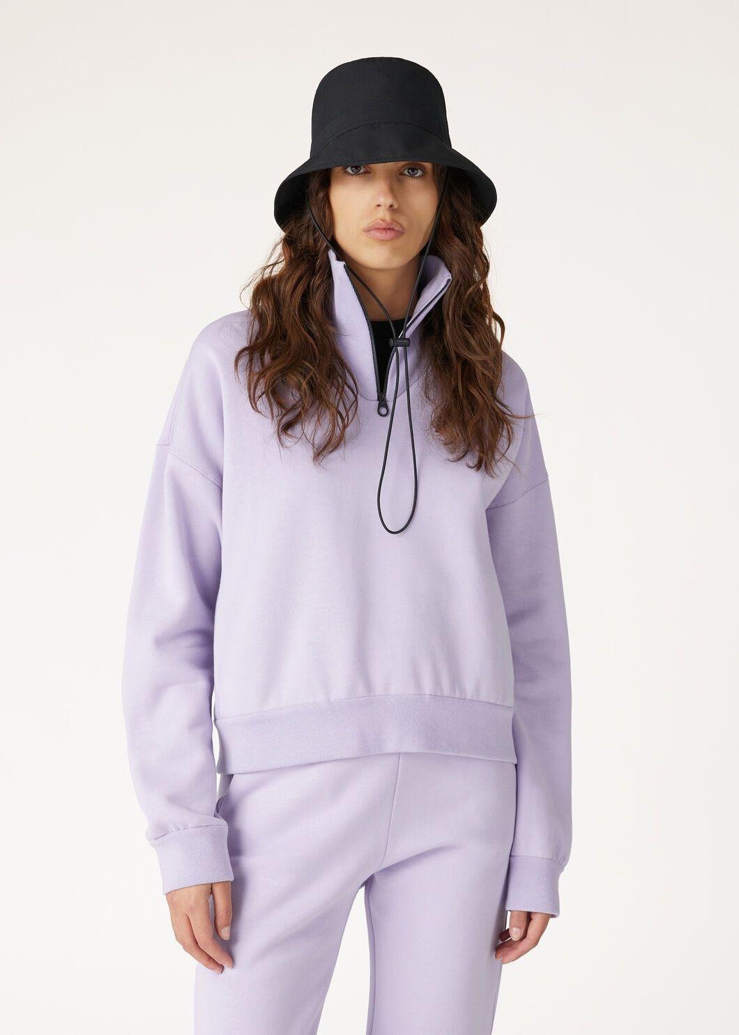 Loro Piana o1srvl11e0825 FAN8095 Larecchio Half Zip Sweater in Lilac Size M / US 6-8 / IT 42-44 - 3 Thumbnail