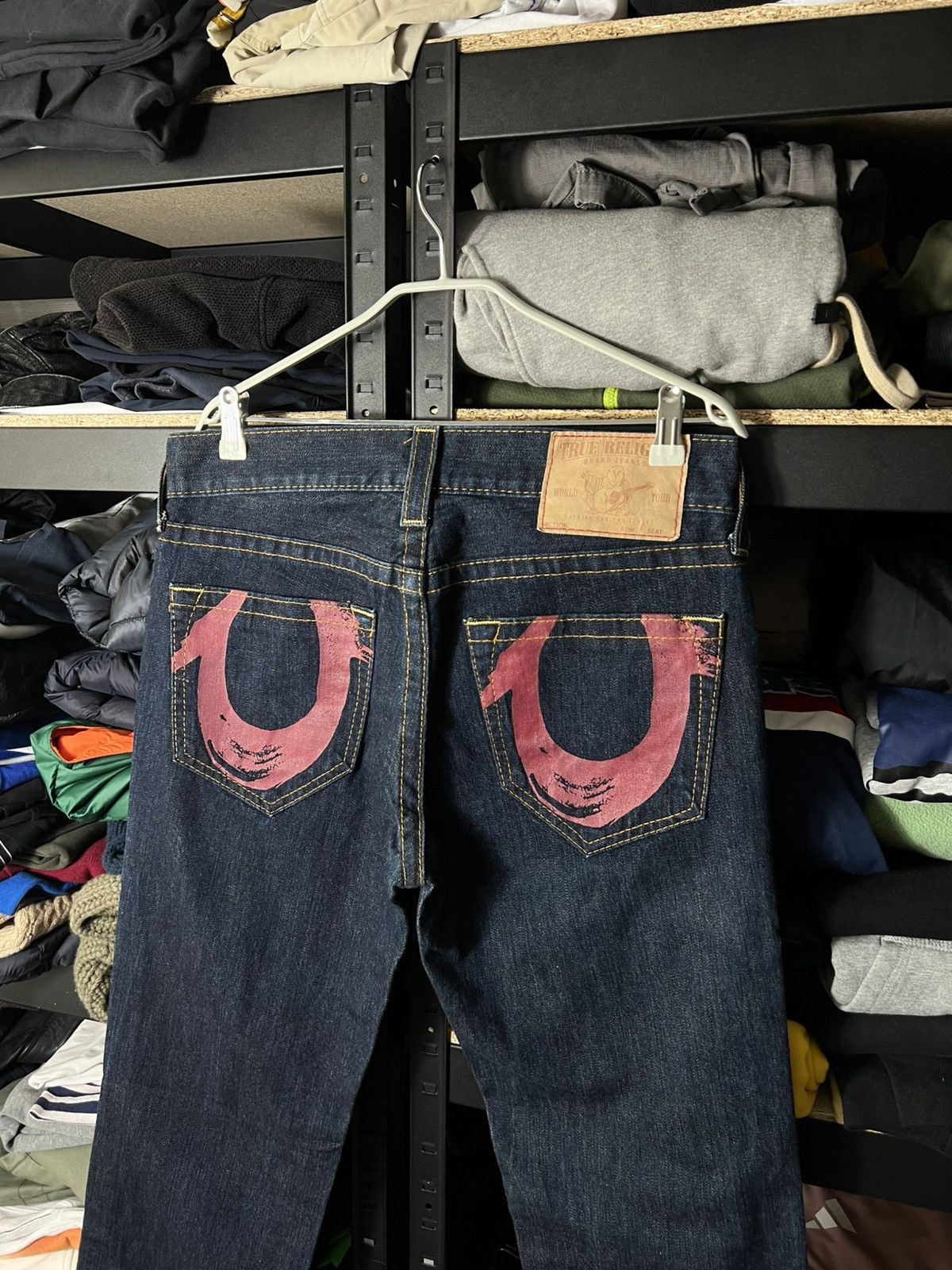 True Religion True Religion Big Logo Pocket Jeans USA Denim Y2K Size 31 Size US 31 - 2 Thumbnail