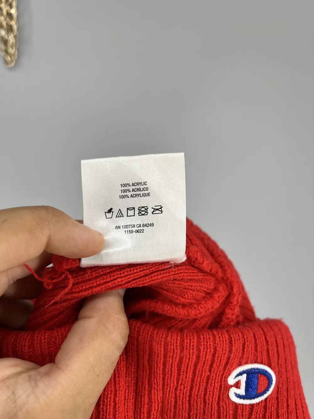 Champion Vintage Champion Small Logo Embroidered Beanie hat Size ONE SIZE - 4 Thumbnail