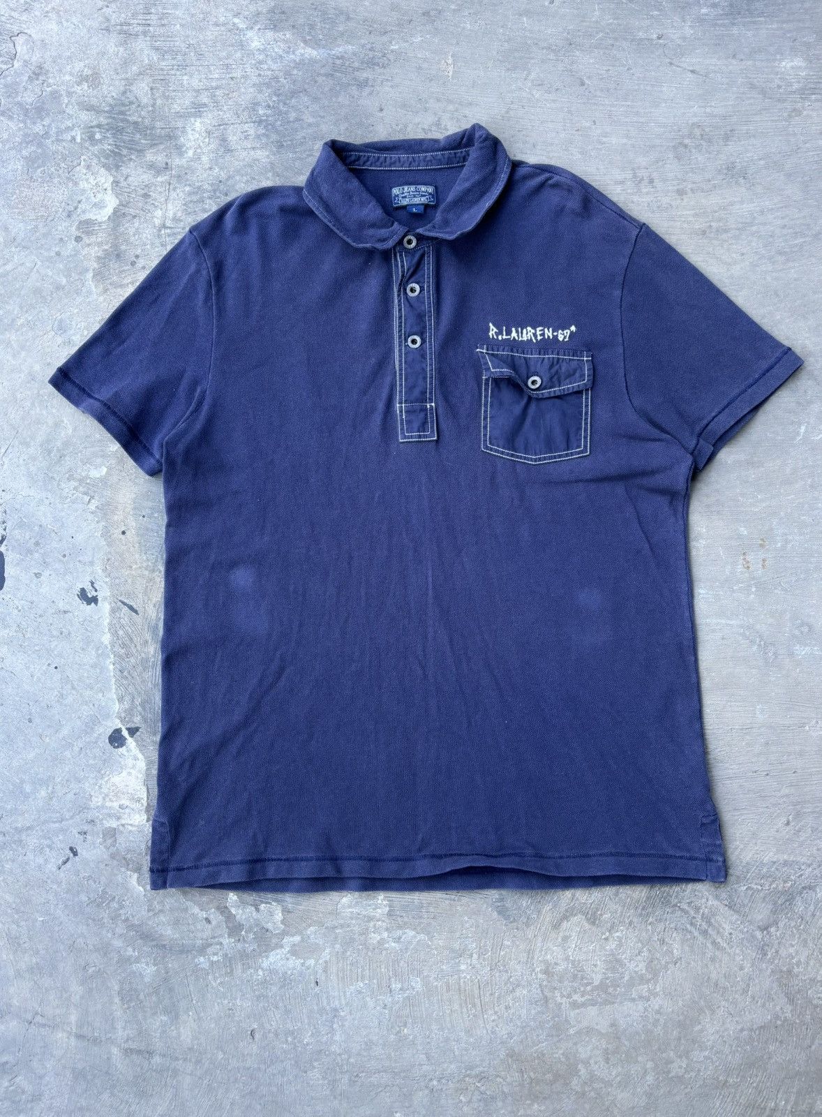 Polo Ralph Lauren Polo Ralph Lauren Blue Polo shirt Breast Pocket Size US L / EU 52-54 / 3 - 1 Thumbnail