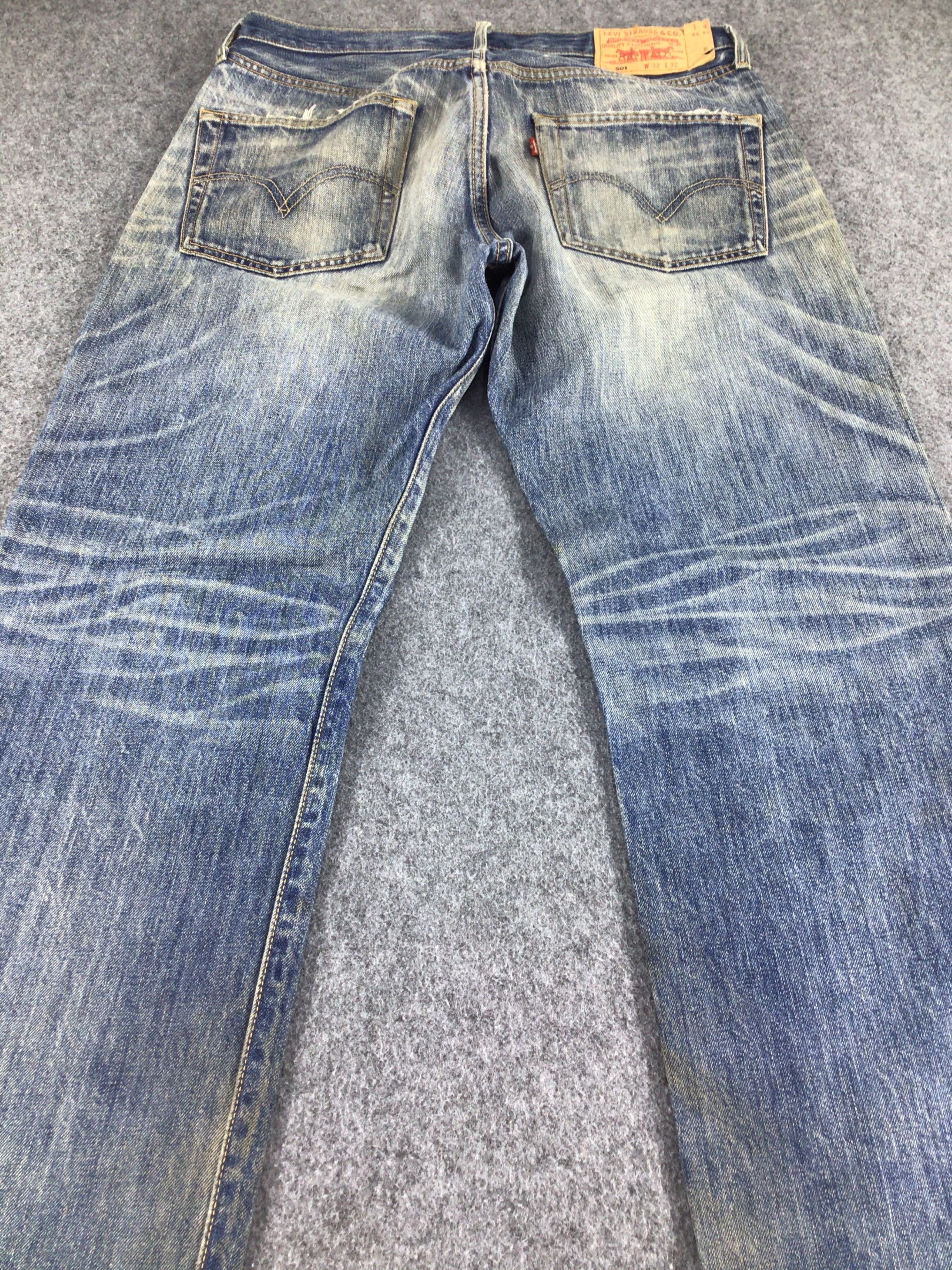 Levi's × Vintage 90s Vintage Levis 501 Jeans-JM104 Size US 33 - 4 Thumbnail