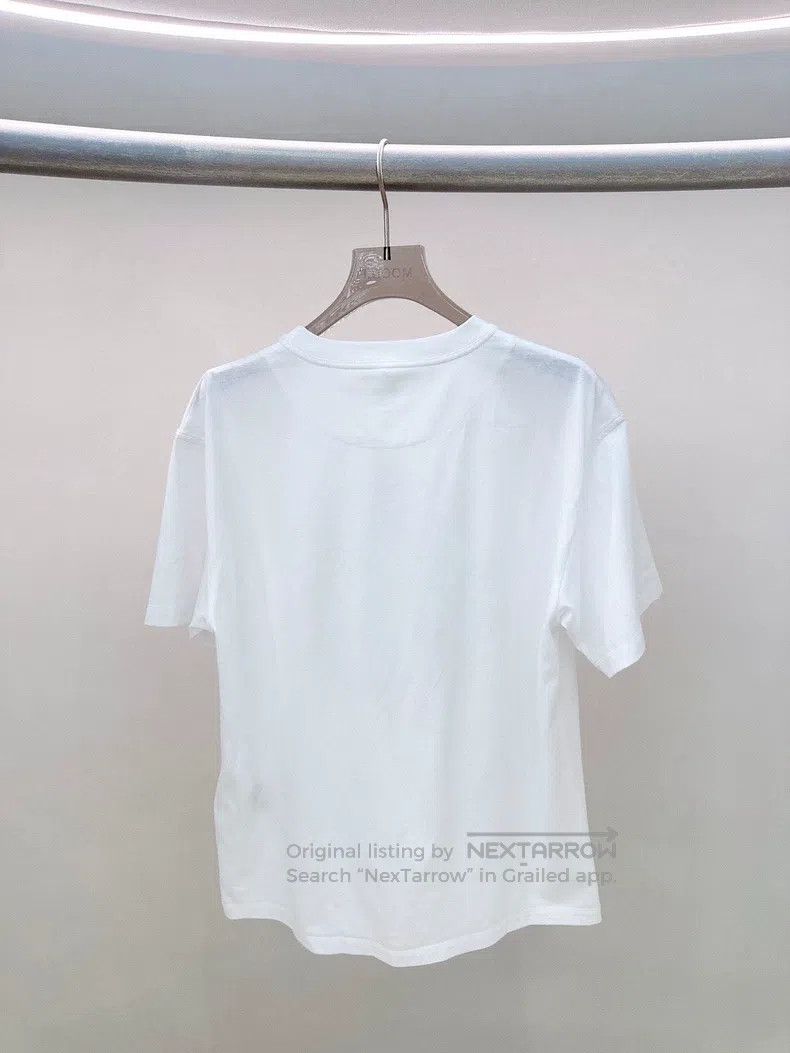 Hermes Hermes White patterned short-sleeved T-shirt Size XS / US 0-2 / IT 36-38 - 2 Thumbnail