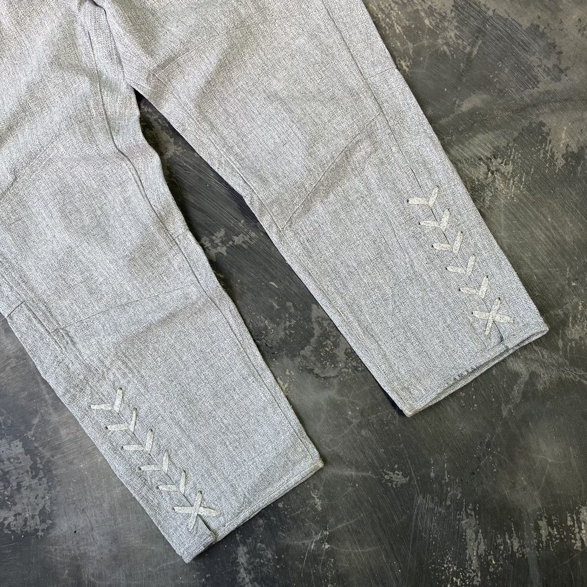 45rpm × If Six Was Nine × Japanese Brand 45rpm studio canvas lace down pants Size 29" - 3 Thumbnail