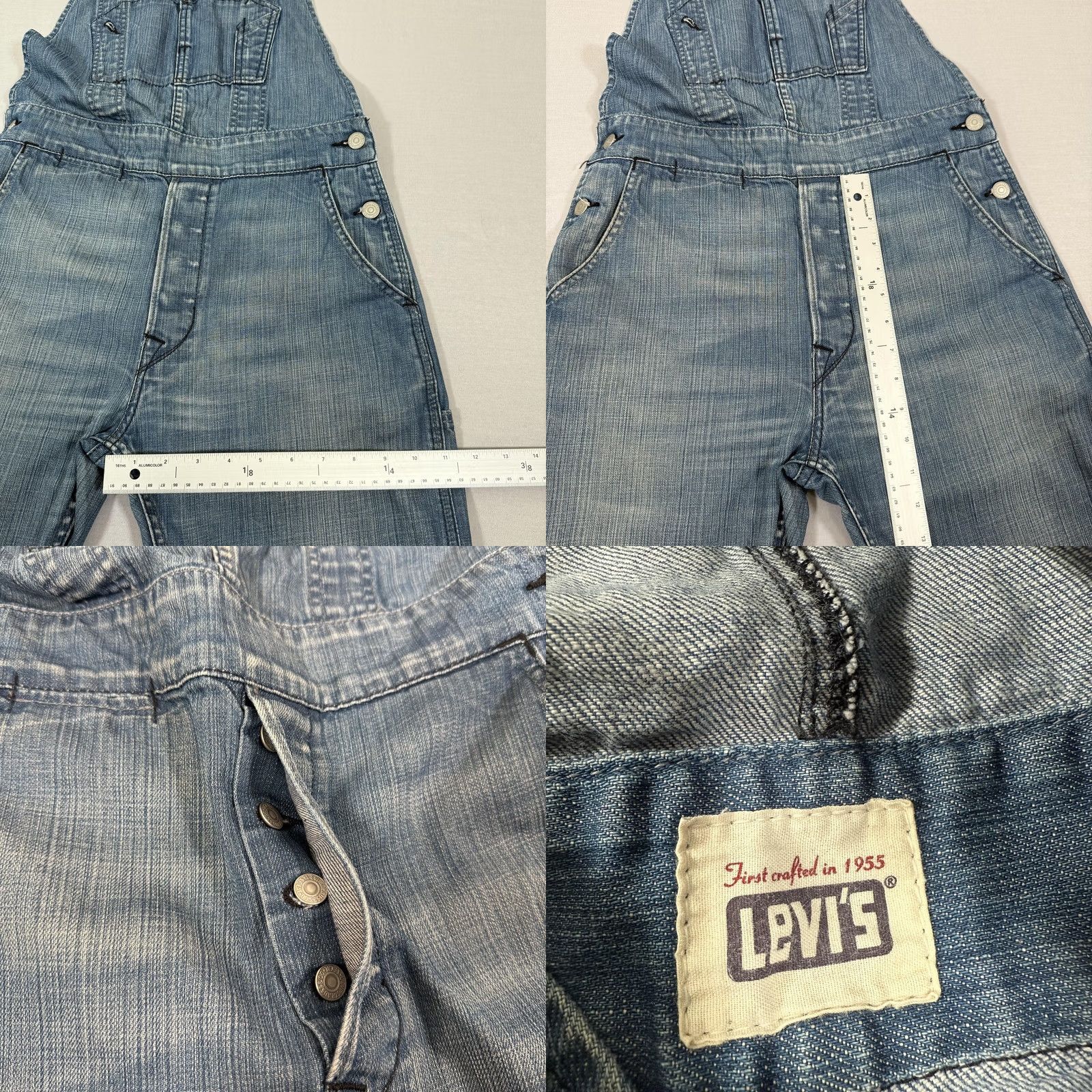 Levi's Levi'S Jeans Mens - Light Wash Denim Bib Overalls - 28x34 Inseam - Vintage, Blue Size US 28 / EU 44 - 9 Thumbnail