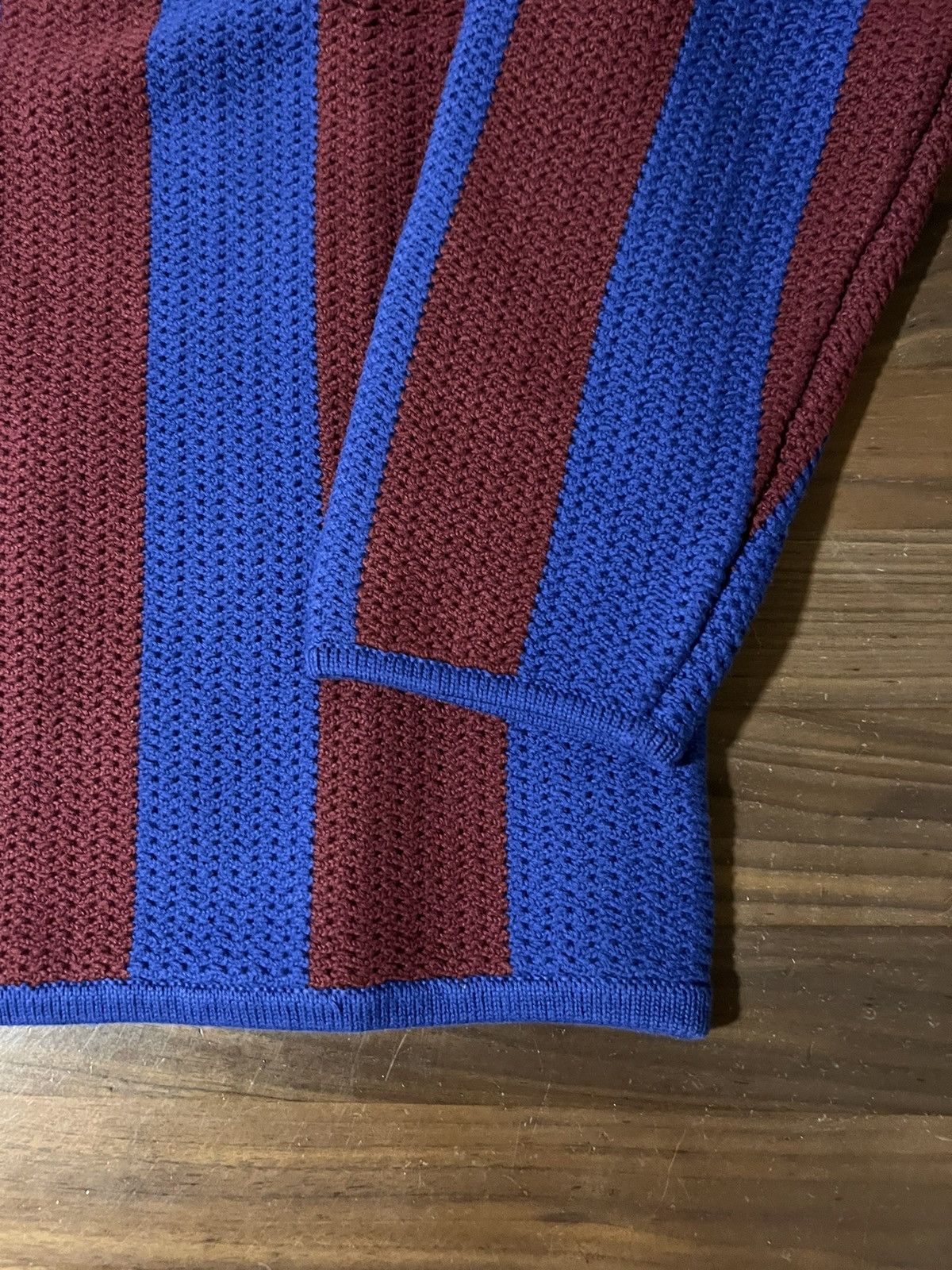 Aime Leon Dore Aime Leon Dore Knit Soccer Jersey Sweater Merlot/Royal Size US L / EU 52-54 / 3 - 4 Thumbnail