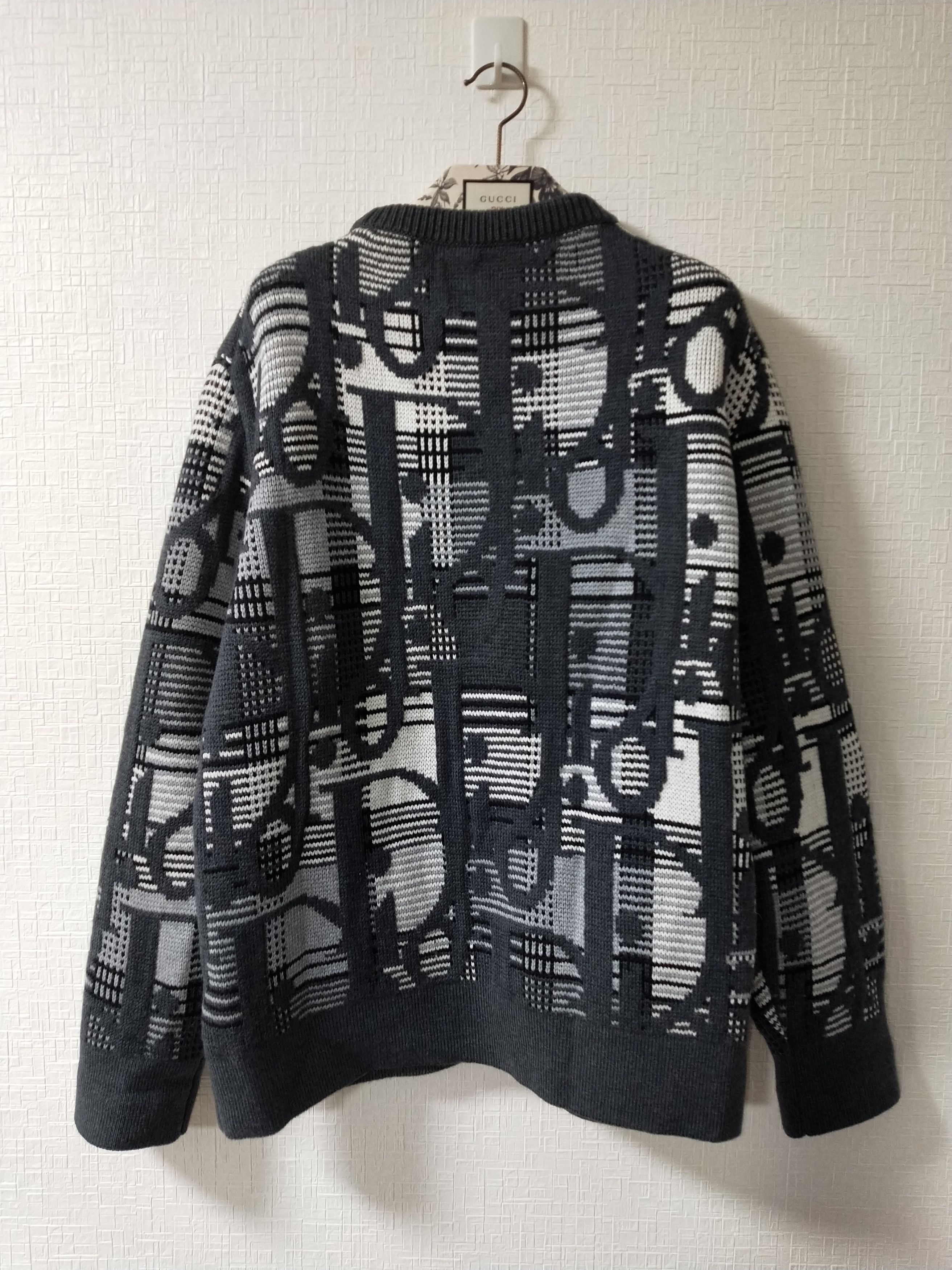 Dior Oblique Wool Jacquard Sweater Size US L / EU 52-54 / 3 - 2 Thumbnail