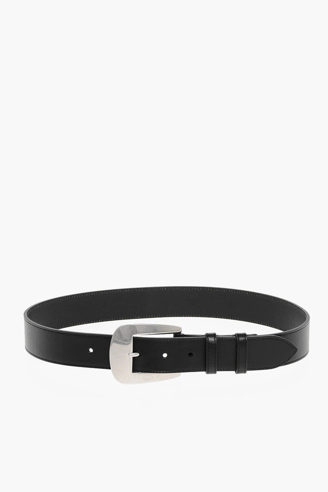 Celine og1mm0326 Size: 80 / Leather Belt in Black Size ONE SIZE - 3 Thumbnail