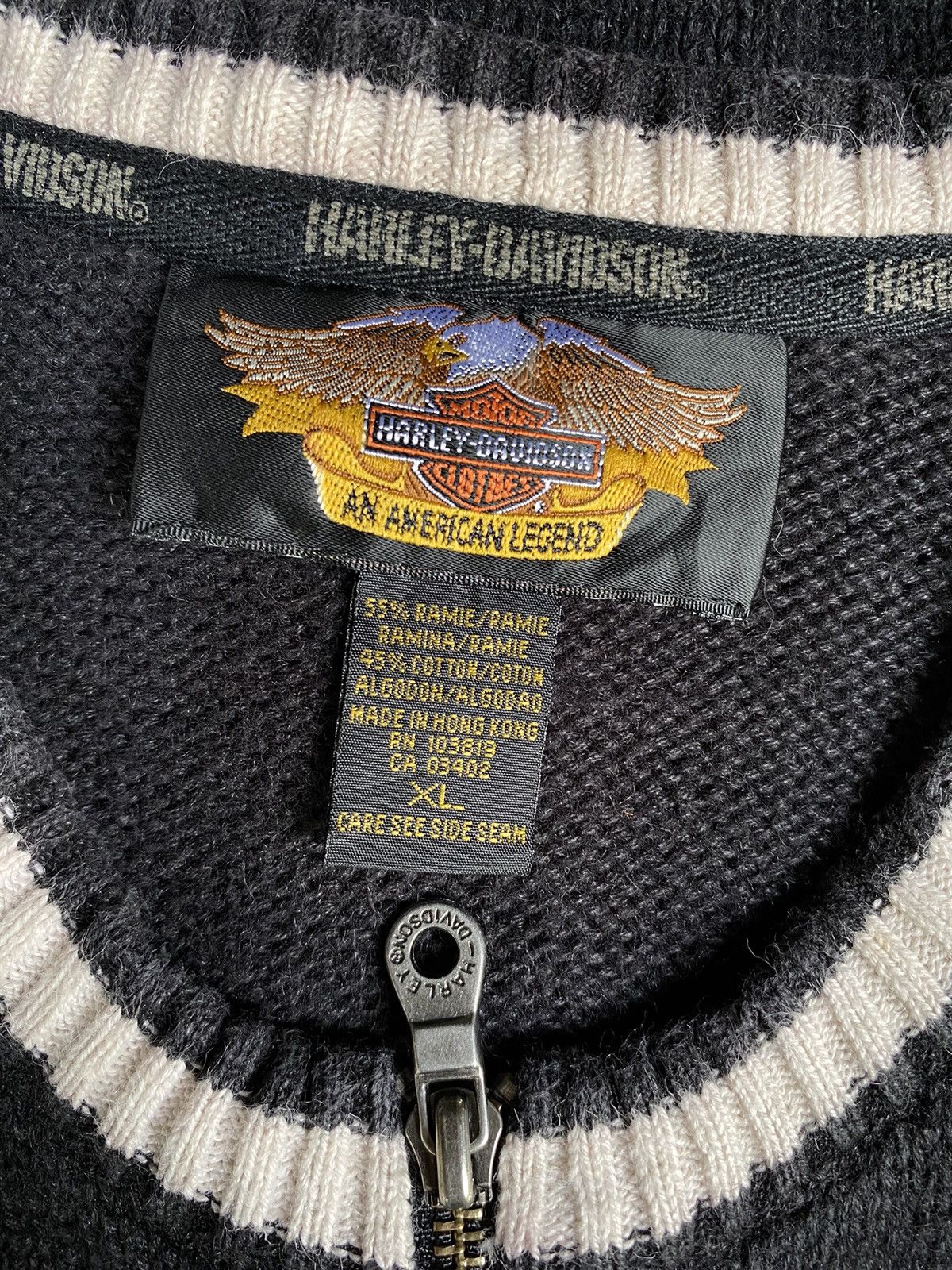 Harley Davidson Harley Davidson knitted zip jacket Size US XL / EU 56 / 4 - 5 Thumbnail