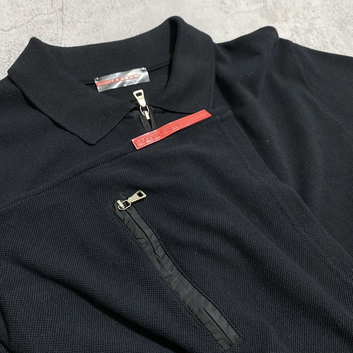 Prada VINTAGE PRADA QZIP POLO SHIRT Size US M / EU 48-50 / 2 - 3 Thumbnail
