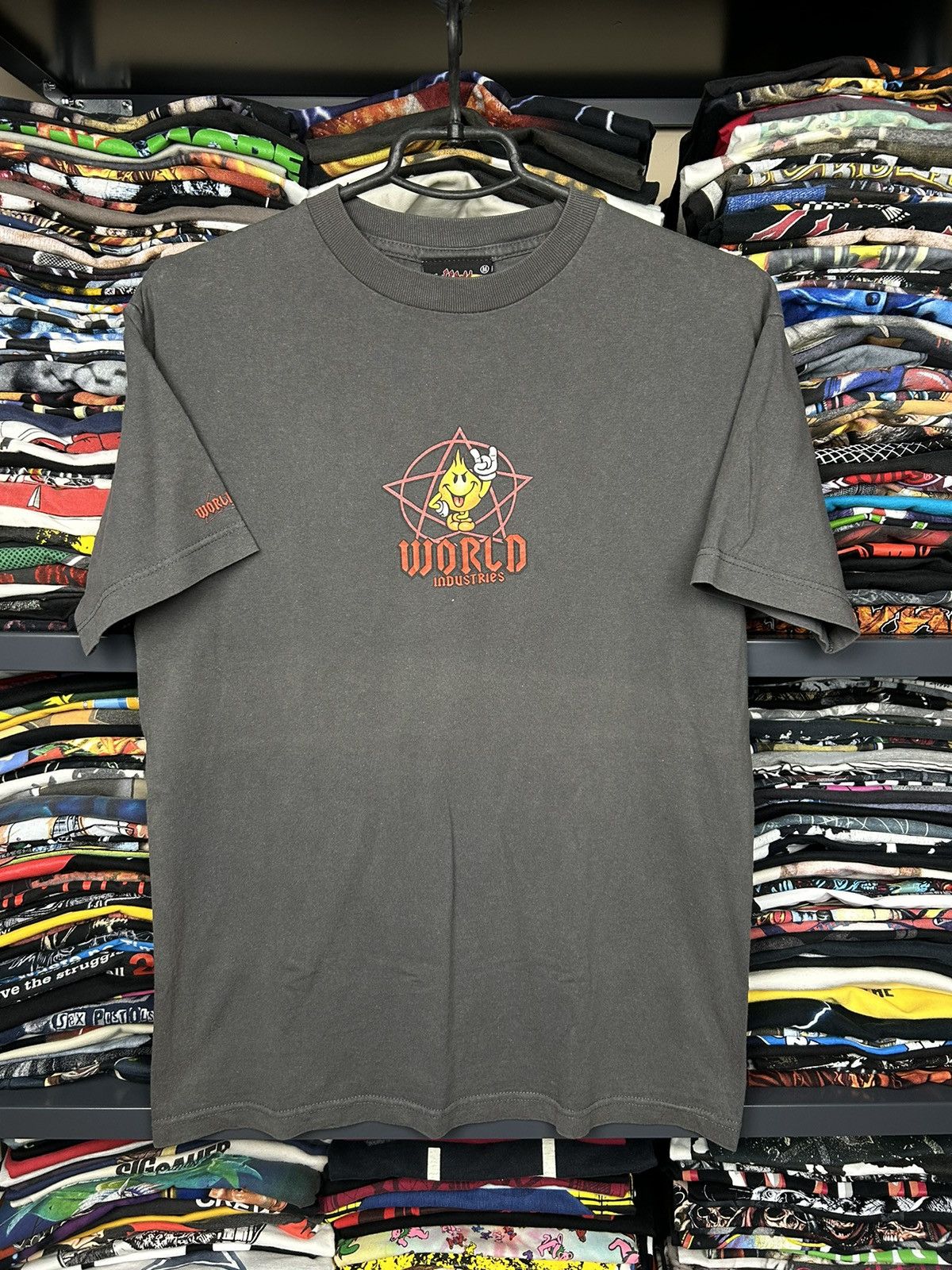 Vintage × World Industries Vintage 90s World Industries Skateboard T shirt Size US M / EU 48-50 / 2 - 1 Thumbnail