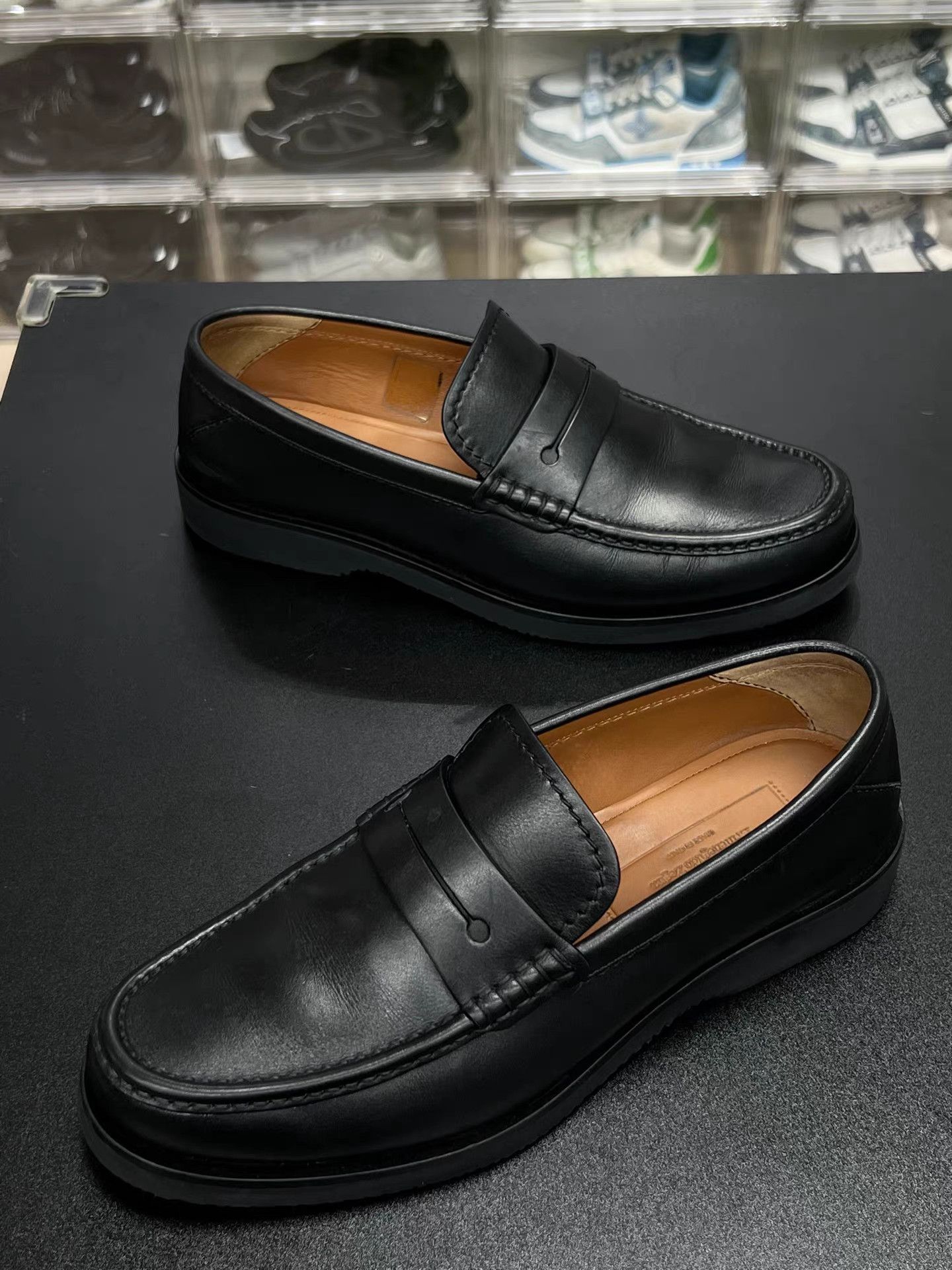 Z Zegna Zegna Leather Loafers Black K15 Size US 7.5 / EU 40-41 - 1 Thumbnail
