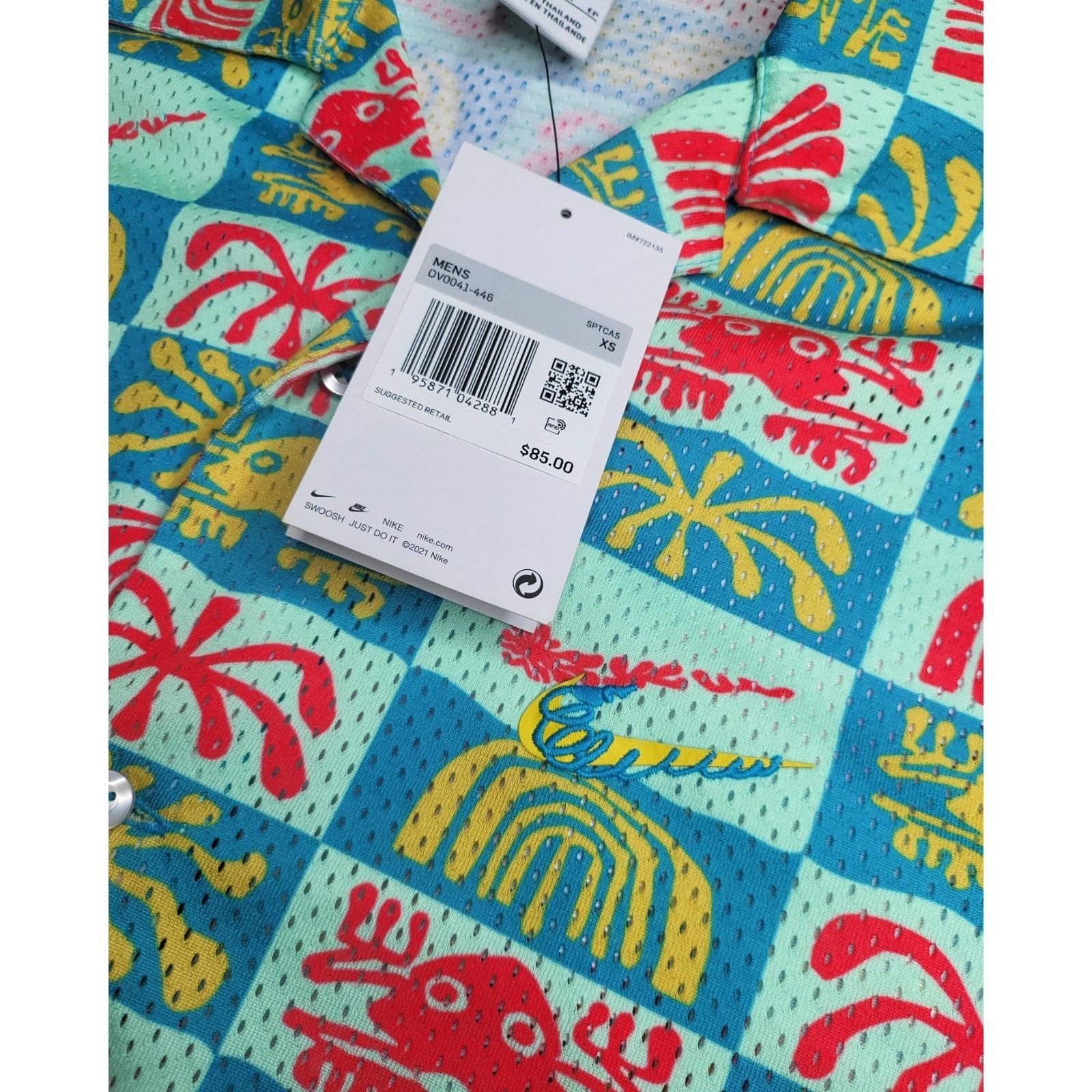 Nike NWT Nike Dri-Fit Men's Spring Break AOPth Button-Up XS Size US XS / EU 42 / 0 - 2 Thumbnail