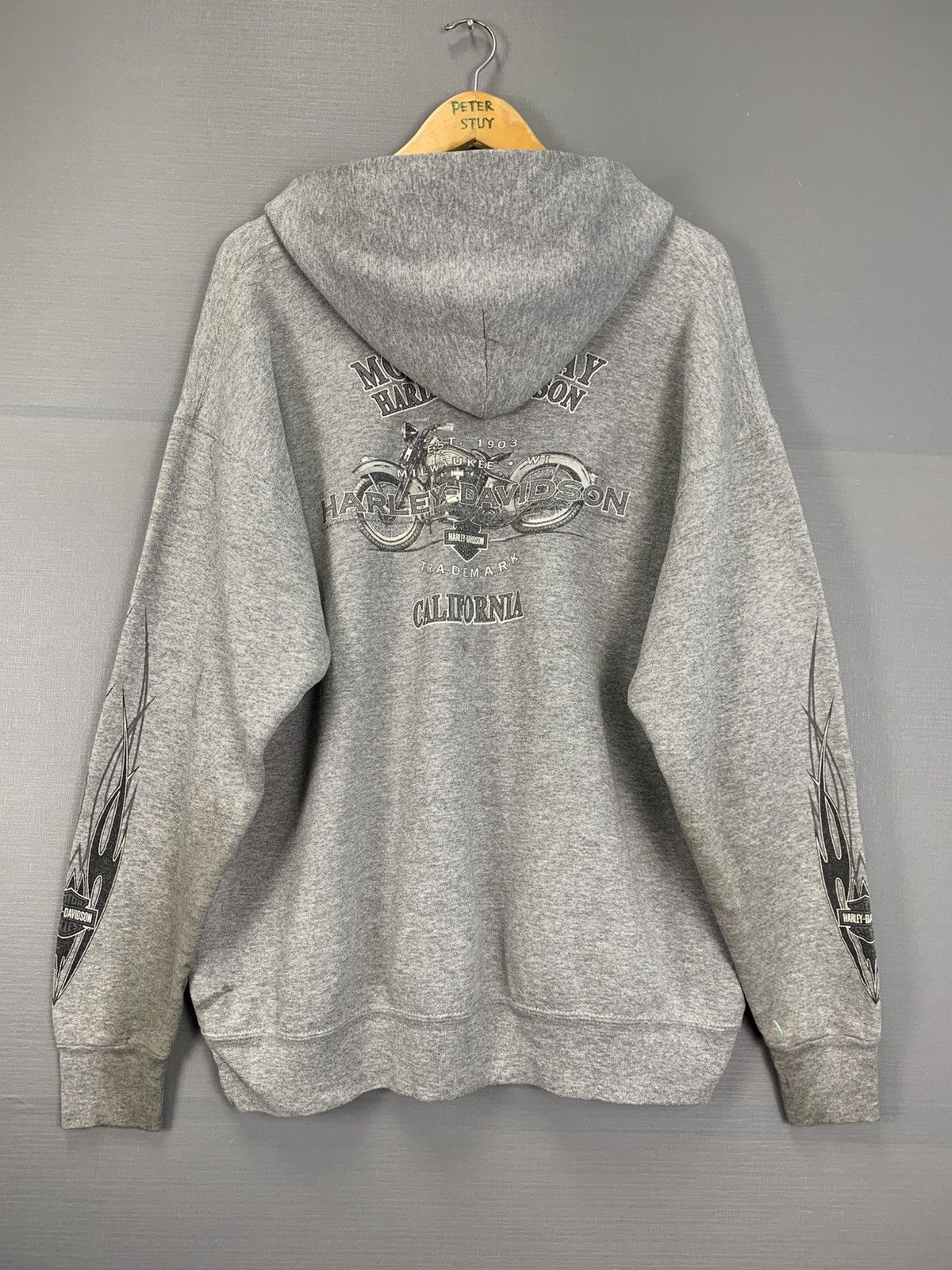 Harley Davidson × Vintage Vintage Harley Davidson Hoodie Size US L / EU 52-54 / 3 - 11 Thumbnail