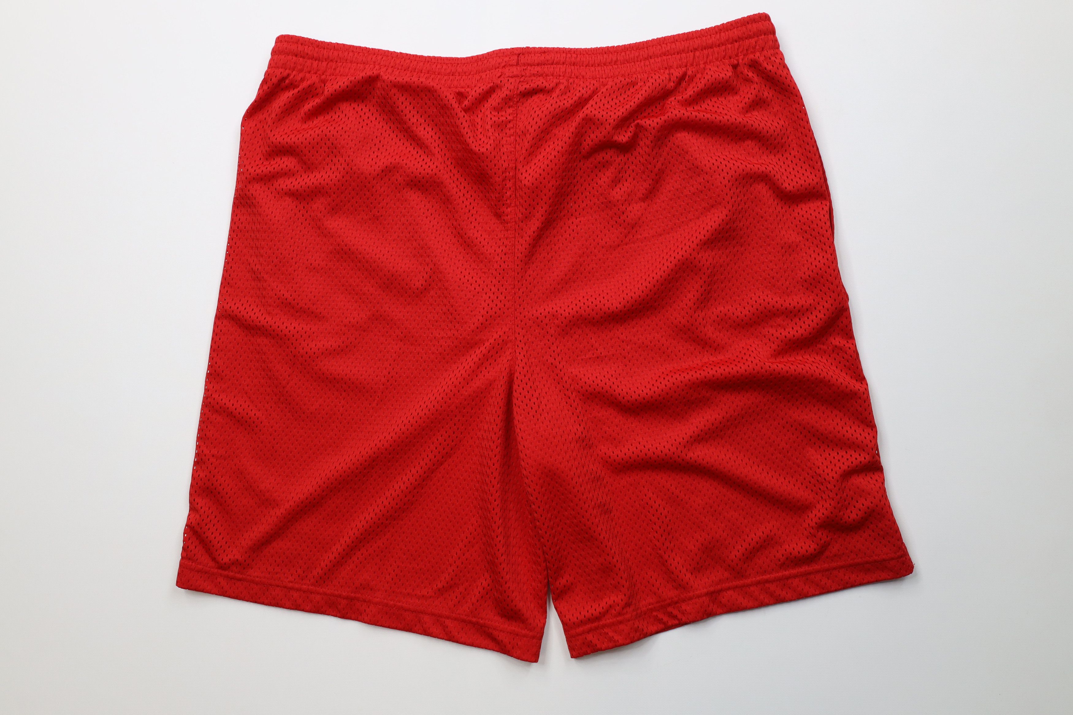 Vintage Vintage 90s Ohio State University Above Knee Mesh Shorts Size US 34 / EU 50 - 9 Thumbnail