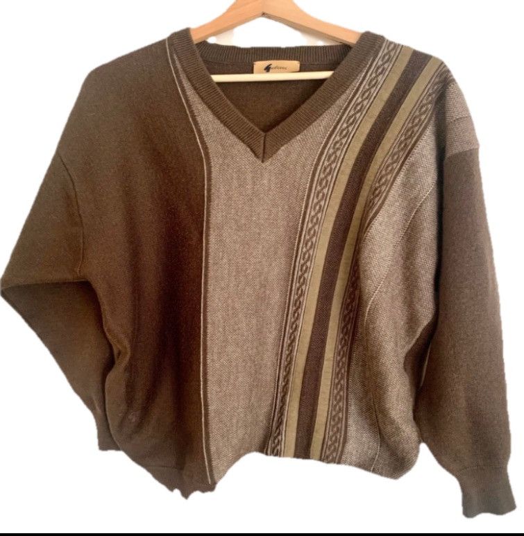 Other Brown vintage 90s sweater Gabicci Jumper XL Size US XL / EU 56 / 4 - 1 Thumbnail