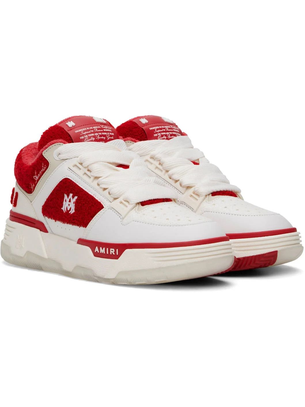 Amiri o1orln0326 MA-1 Sneakers in White/Red Size US 8 / EU 41 - 4 Thumbnail