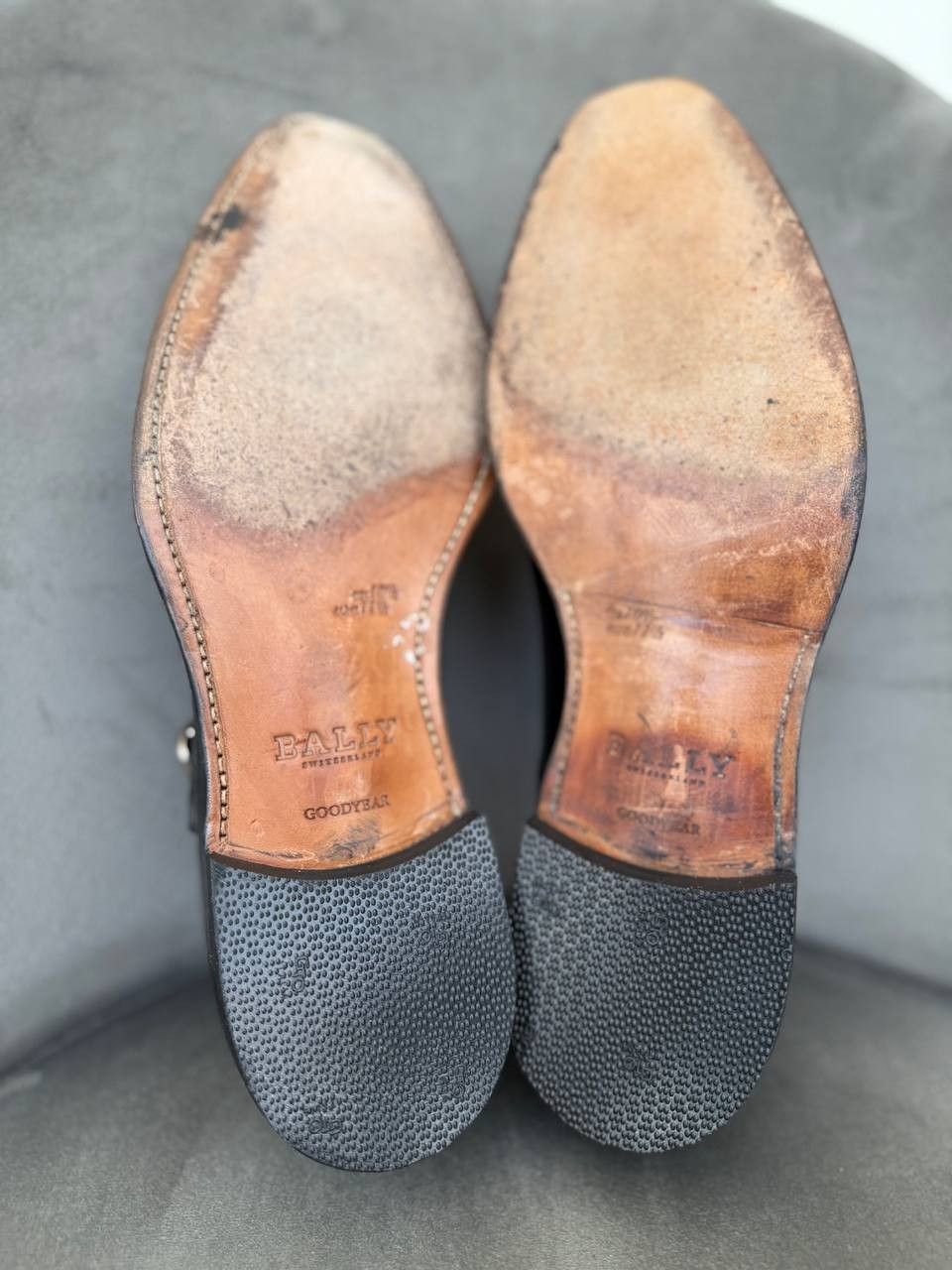 Bally Bally Scardino mens Black Leather Monks monk strap shoes Size US 11.5 / EU 44-45 - 9 Thumbnail