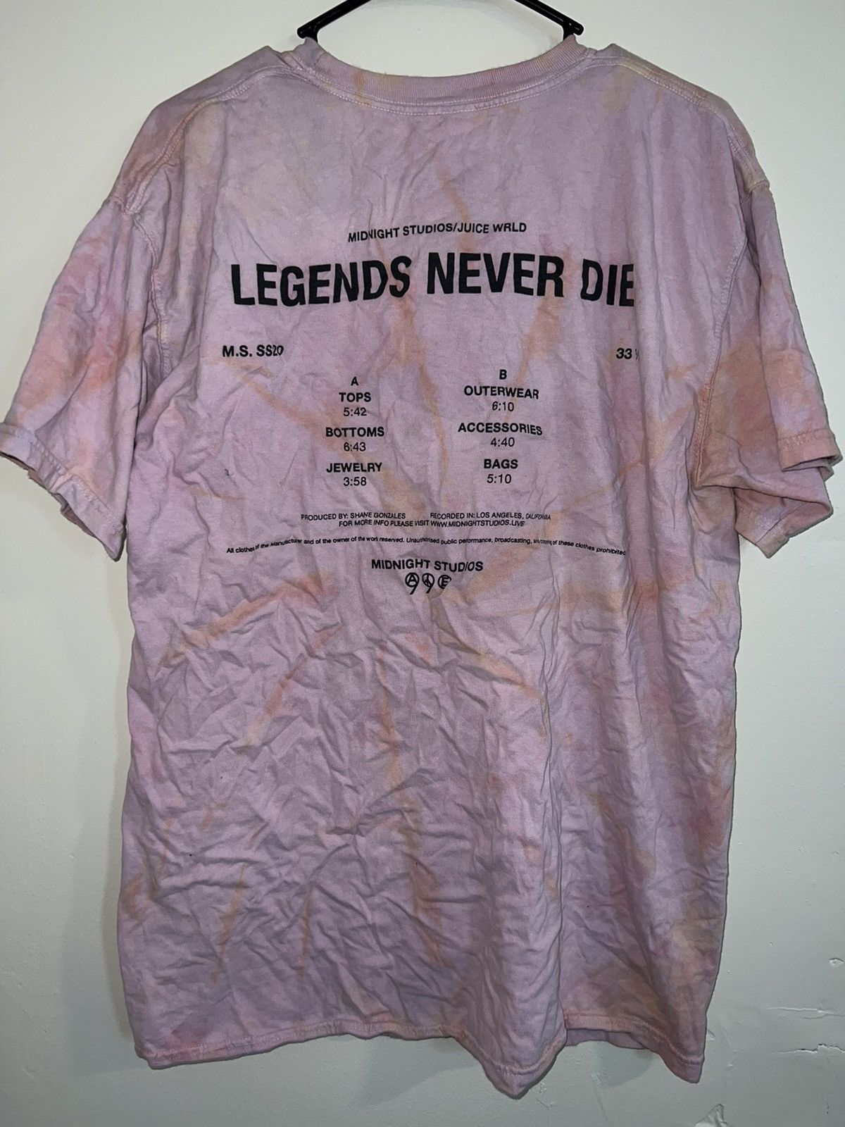 999 Club JUICE WRLD TEE Size US L / EU 52-54 / 3 - 2 Thumbnail
