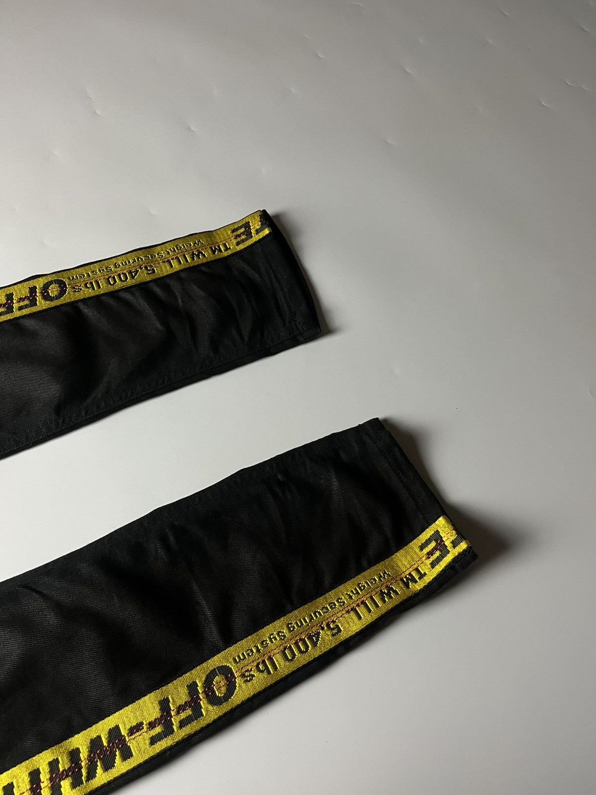 Off-White Off-White Virgil Abloh Era Waxed Jeans Industrial Stripe Size 26" / US 2 / IT 38 - 9 Thumbnail