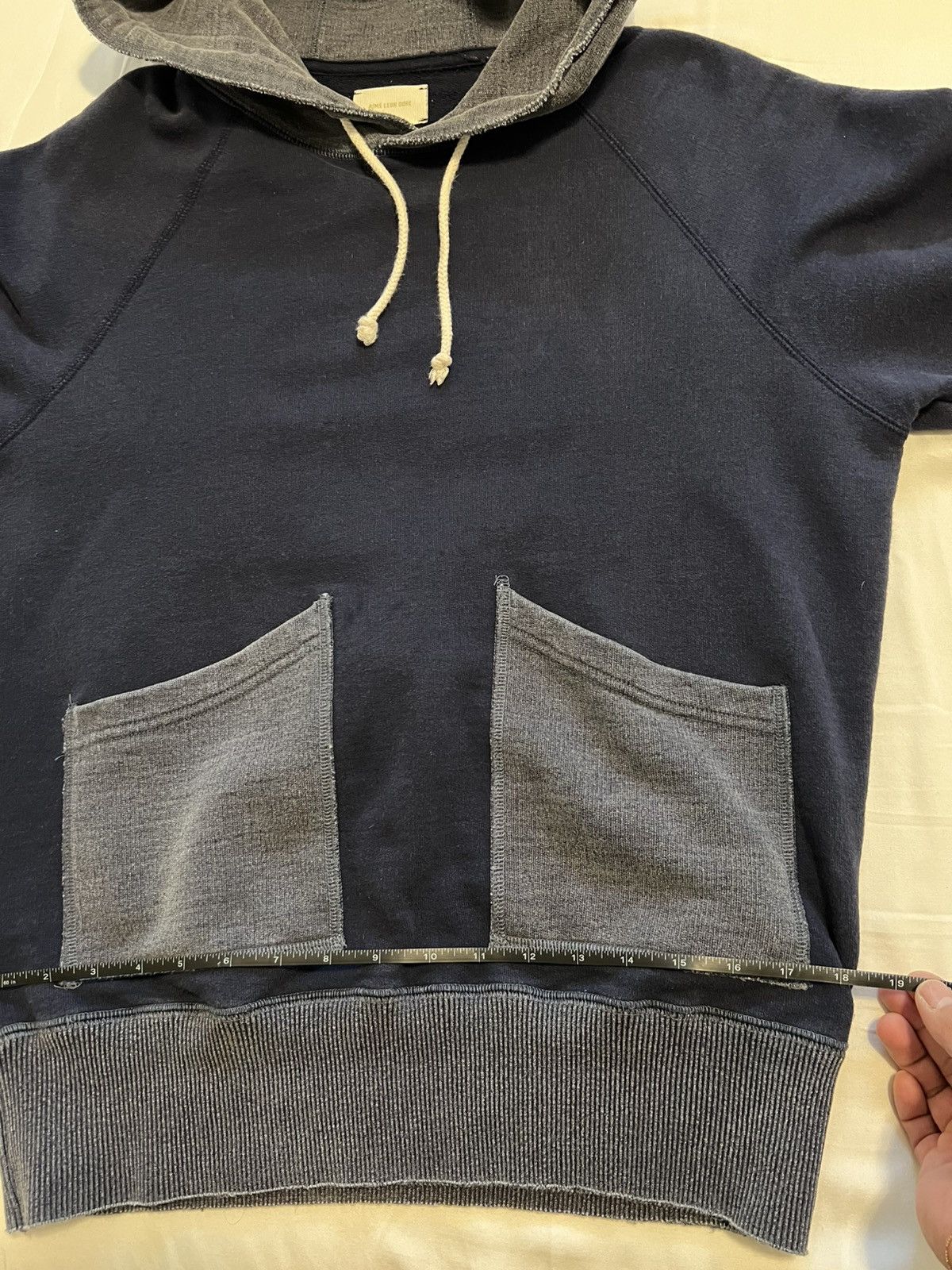 Aime Leon Dore ALD Two-tone Patch Pocket Indigo Hoodie Size US S / EU 44-46 / 1 - 4 Thumbnail