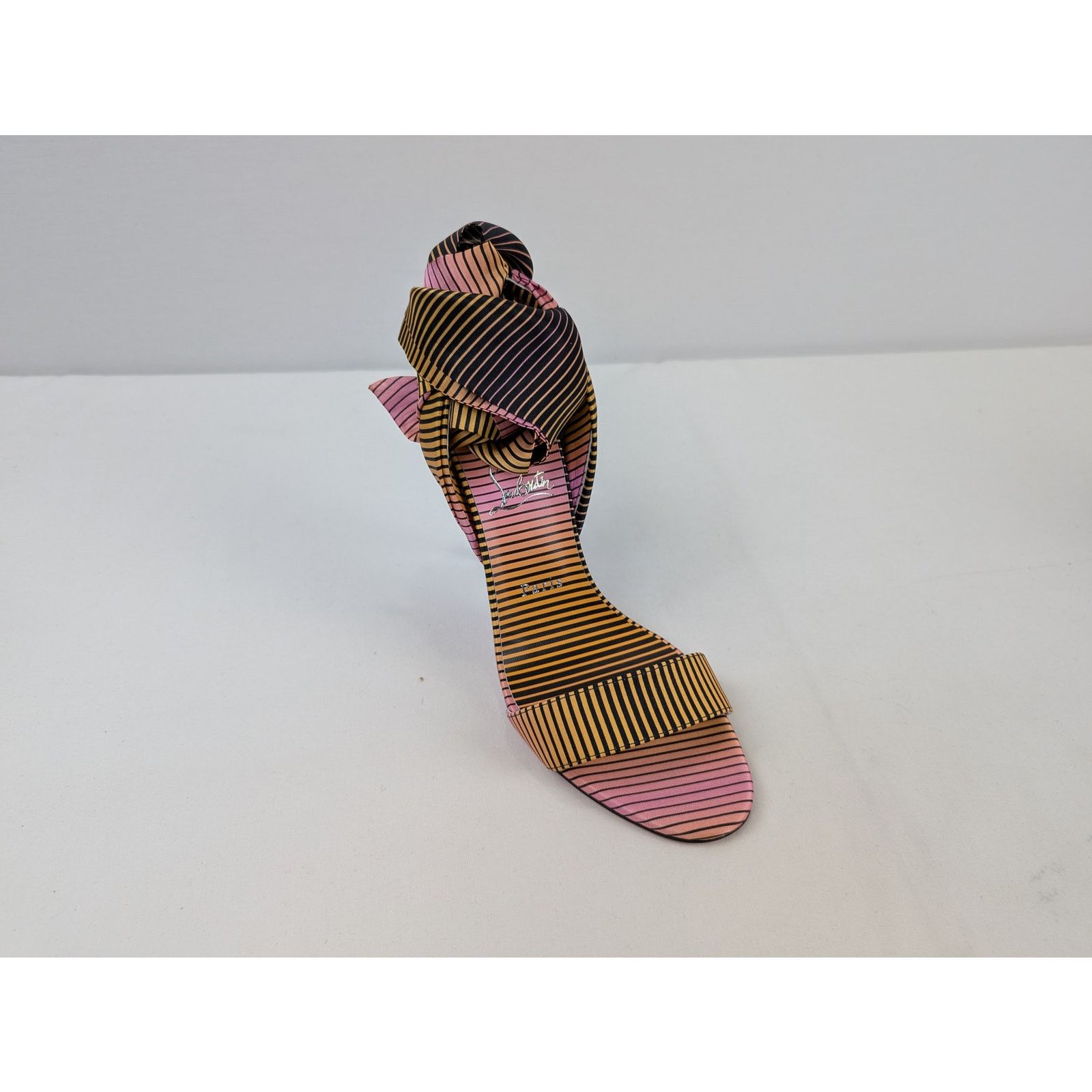 Christian Louboutin o1rshd1 Sandale Du Désert 100mm Heeled Sandal in Multicolor Size US 10 / IT 40 - 2 Thumbnail
