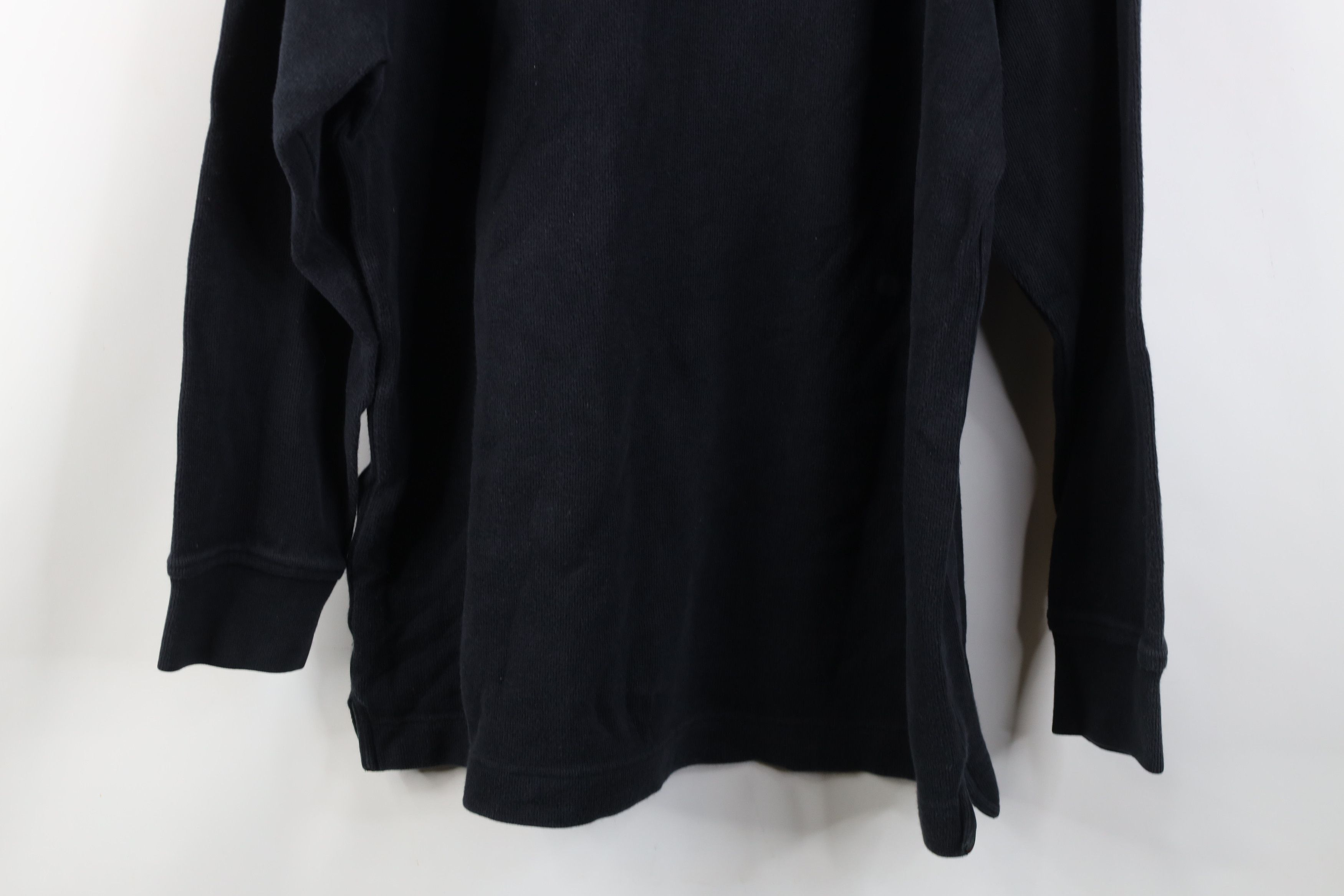 Vintage Vintage 90s Streetwear Ribbed Knit Long Sleeve Rugby Polo Size US L / EU 52-54 / 3 - 14 Thumbnail