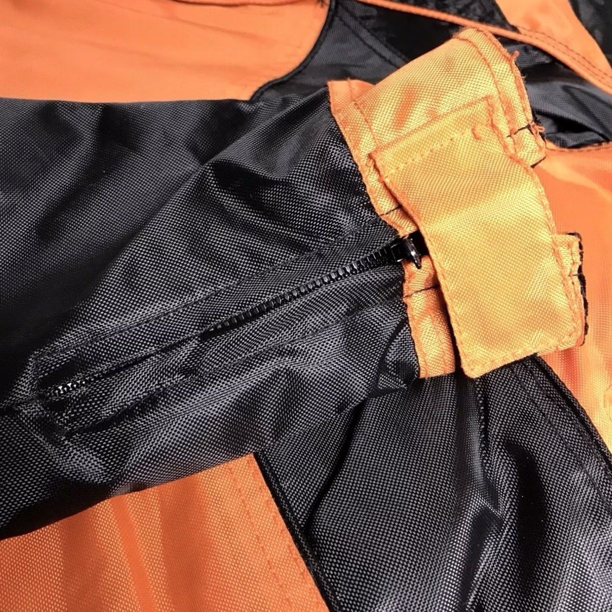 Vintage Revolution Gear Men Orange/Black Motorcycle Racing Waterproof Zip Jacket 3XL Size US XXL / EU 58 / 5 - 5 Thumbnail