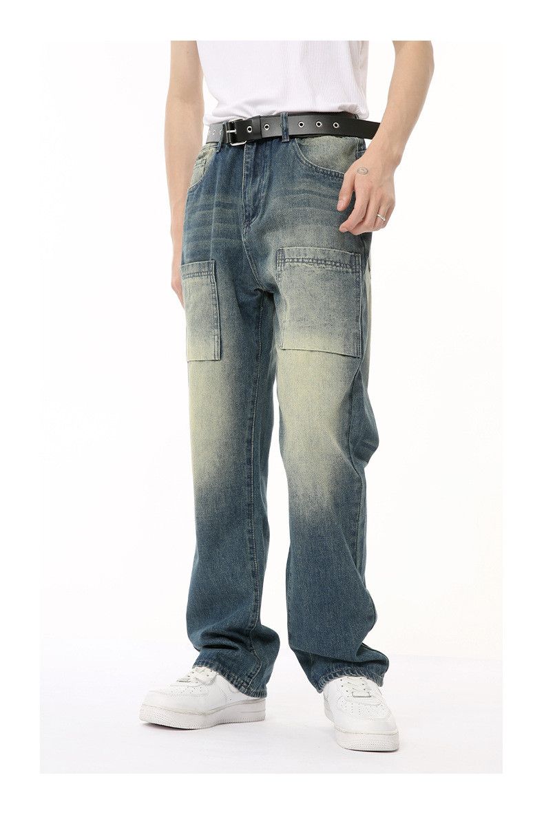 Japanese Brand × Jean High street multi-pocket stitching workwear jeans trend Size US 32 / EU 48 - 4 Thumbnail