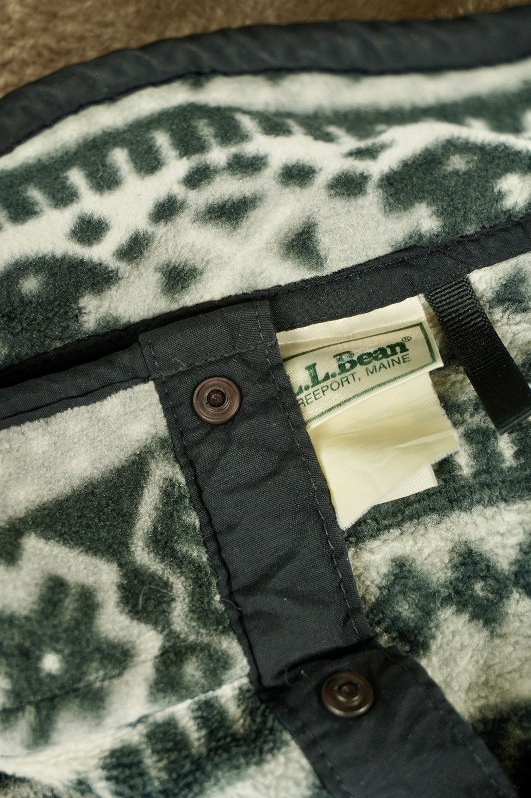 L.L. Bean Vintage LL Bean Printed Aztec Southwestern Snap Fleece Size US XL / EU 56 / 4 - 7 Thumbnail