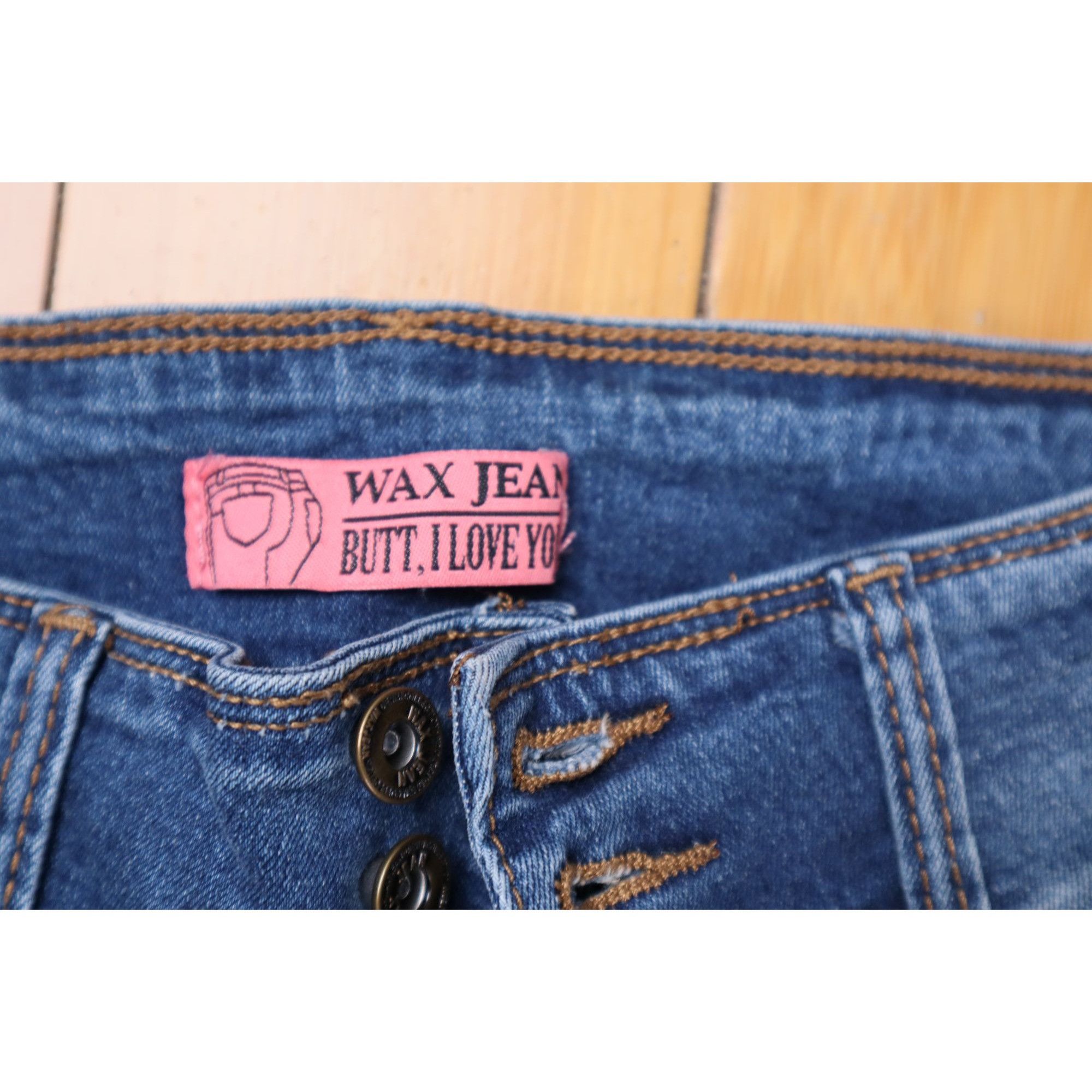 Other Wax Jeans Distressed Skinny Jeans Sz 5 | Studio Wardrobe | “ Size 26" / US 2 / IT 38 - 3 Thumbnail