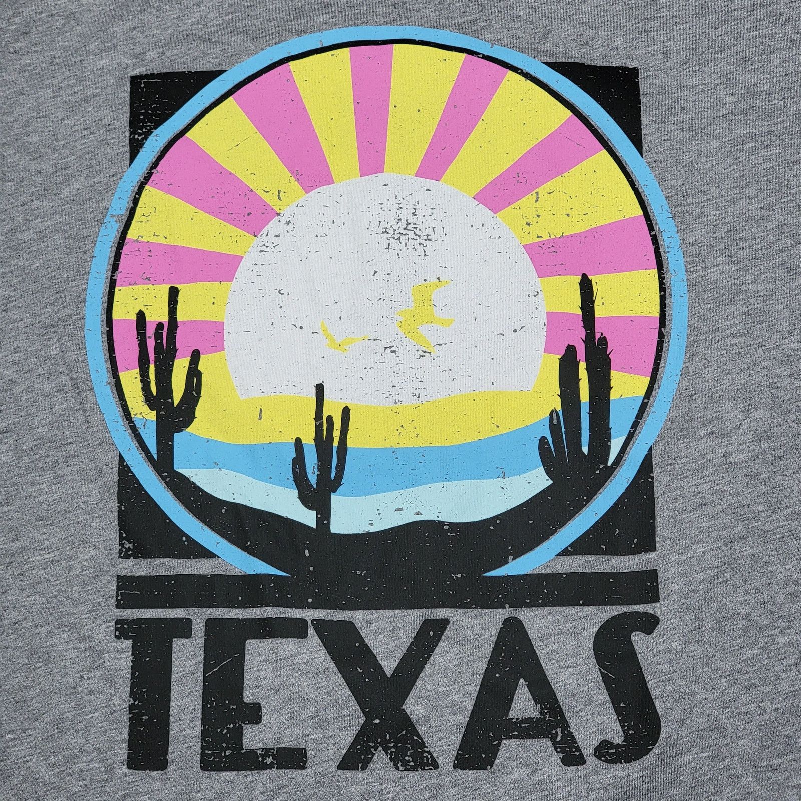 Other Home Free Grey Unisex Tee "Texas" - Size Large Size L / US 10 / IT 46 - 2 Thumbnail